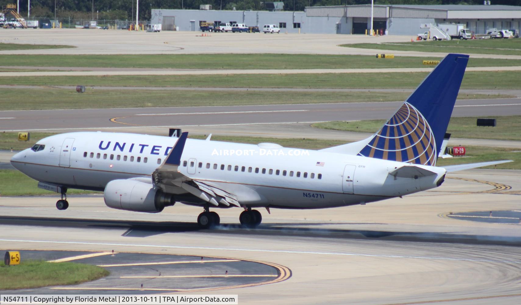N54711, 1998 Boeing 737-724 C/N 28782, United