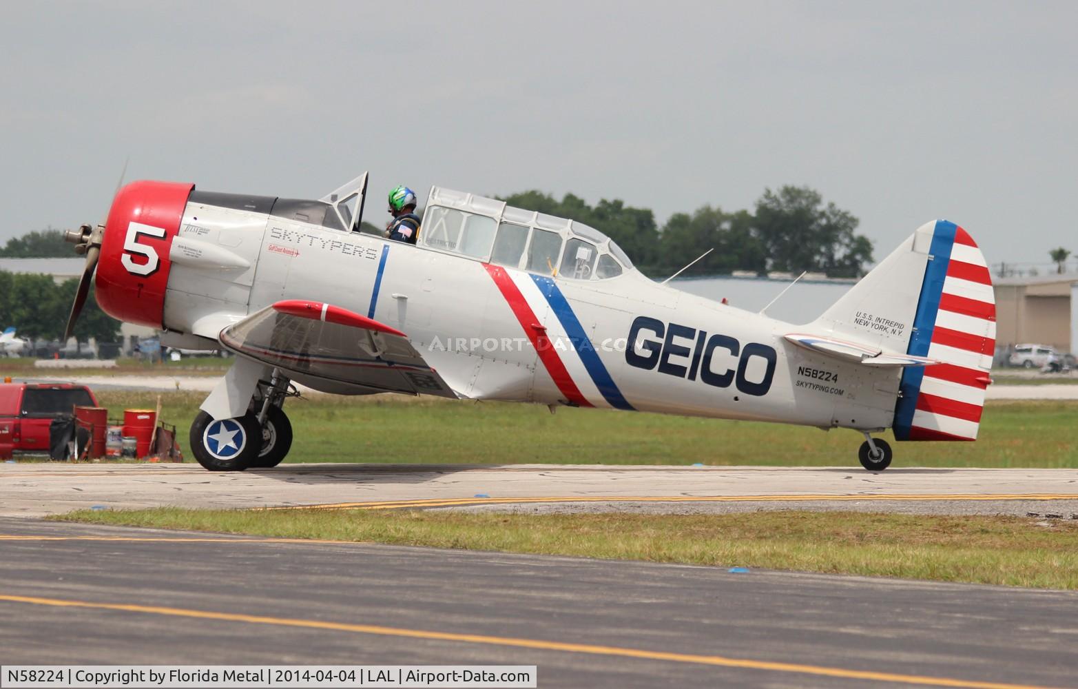N58224, 1941 North American AT-6B Texan C/N 2553, AT-6 Geico