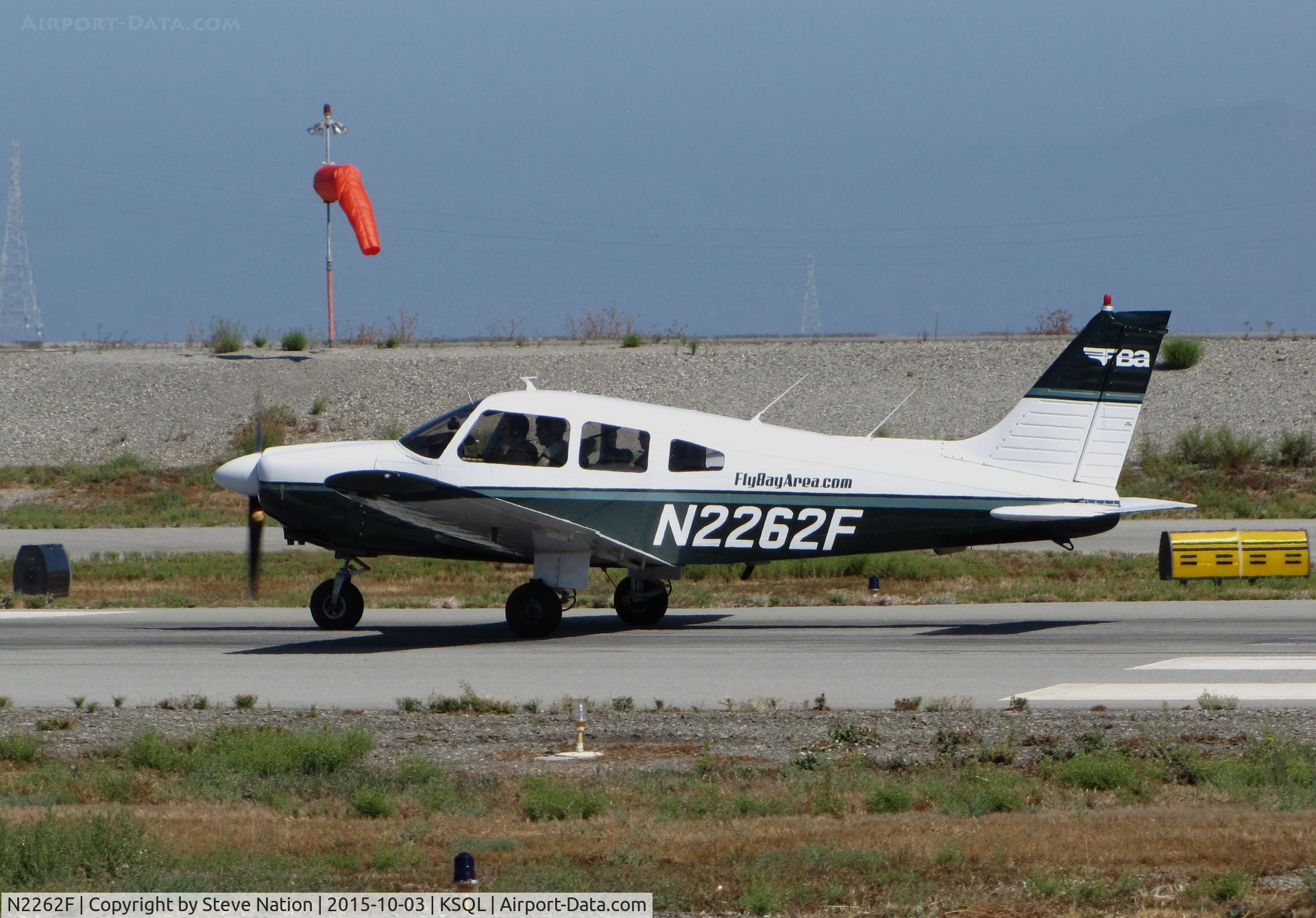 N2262F, 1978 Piper PA-28-181 C/N 28-7990074, FlyBayArea.Com 1978 Piper PA-28-181 Cherokee rolling on takeoff @ San Carlos Airport, CA home base