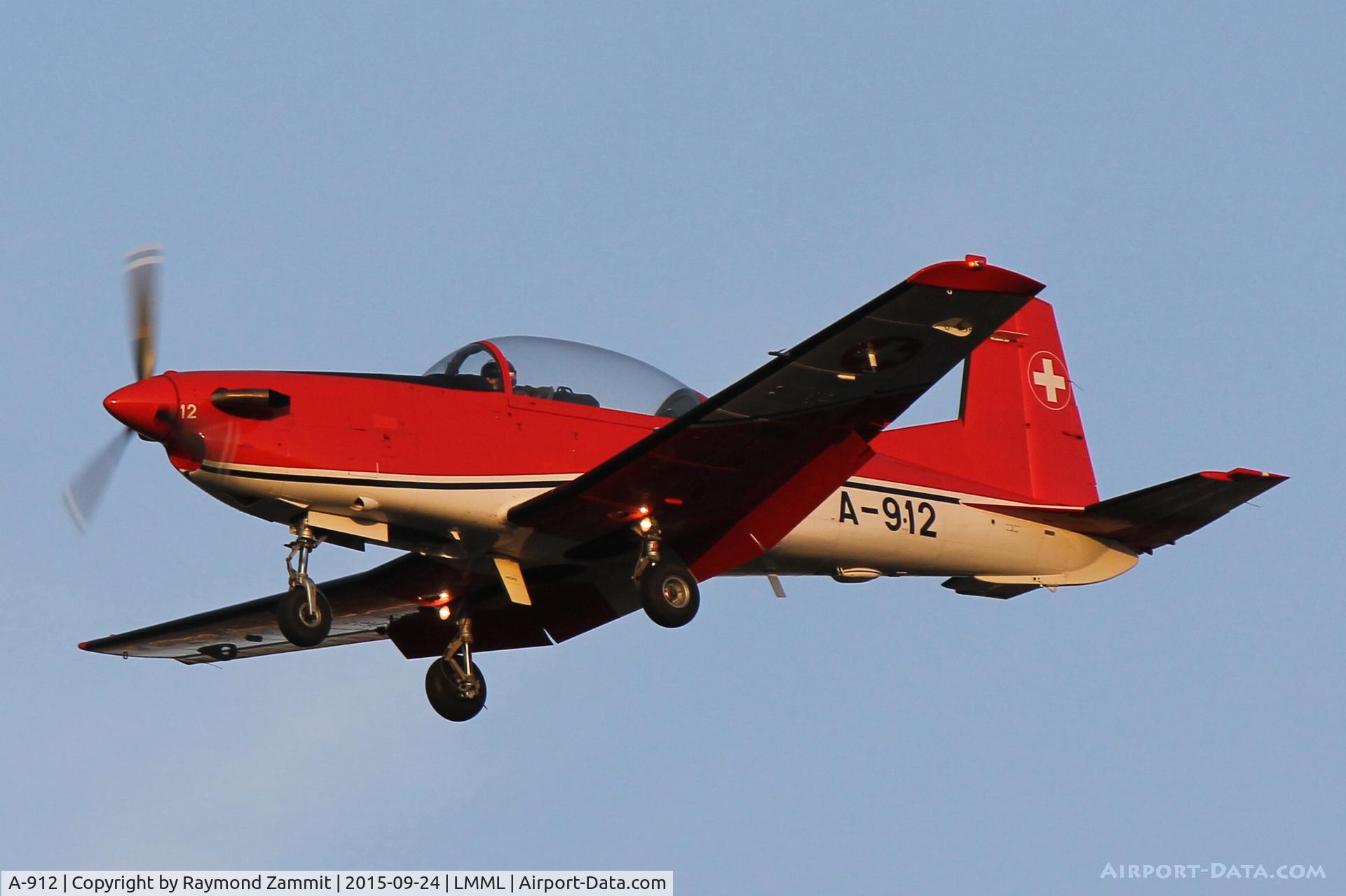 A-912, 1982 Pilatus PC-7 Turbo Trainer C/N 320, Pilatus PC-7 A-912 Swiss Air Force Aerobatic Team