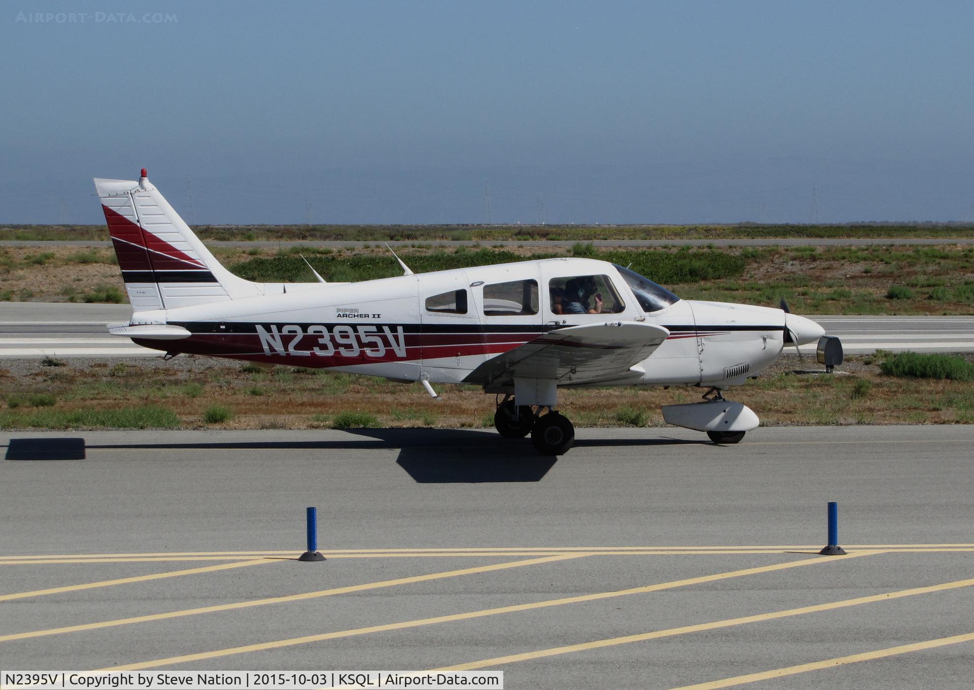 N2395V, 1985 Piper PA-28-181 C/N 28-8590069, Locally-based 1985 Piper PA-28-181 Cherokee taxiing for takeoff @ San Carlos Airport, CA
