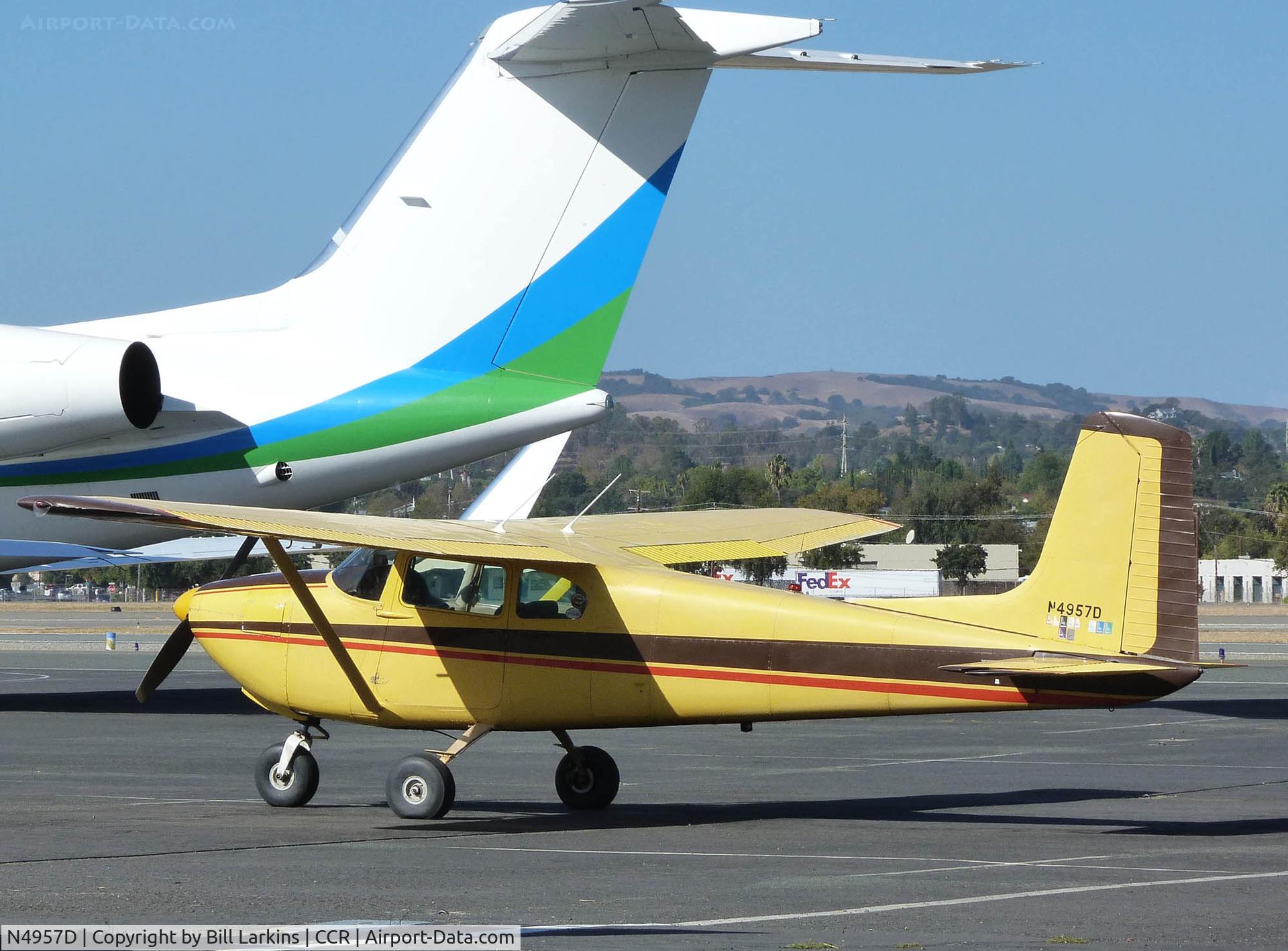 N4957D, 1958 Cessna 182A Skylane C/N 51057, A different view of a 182A.