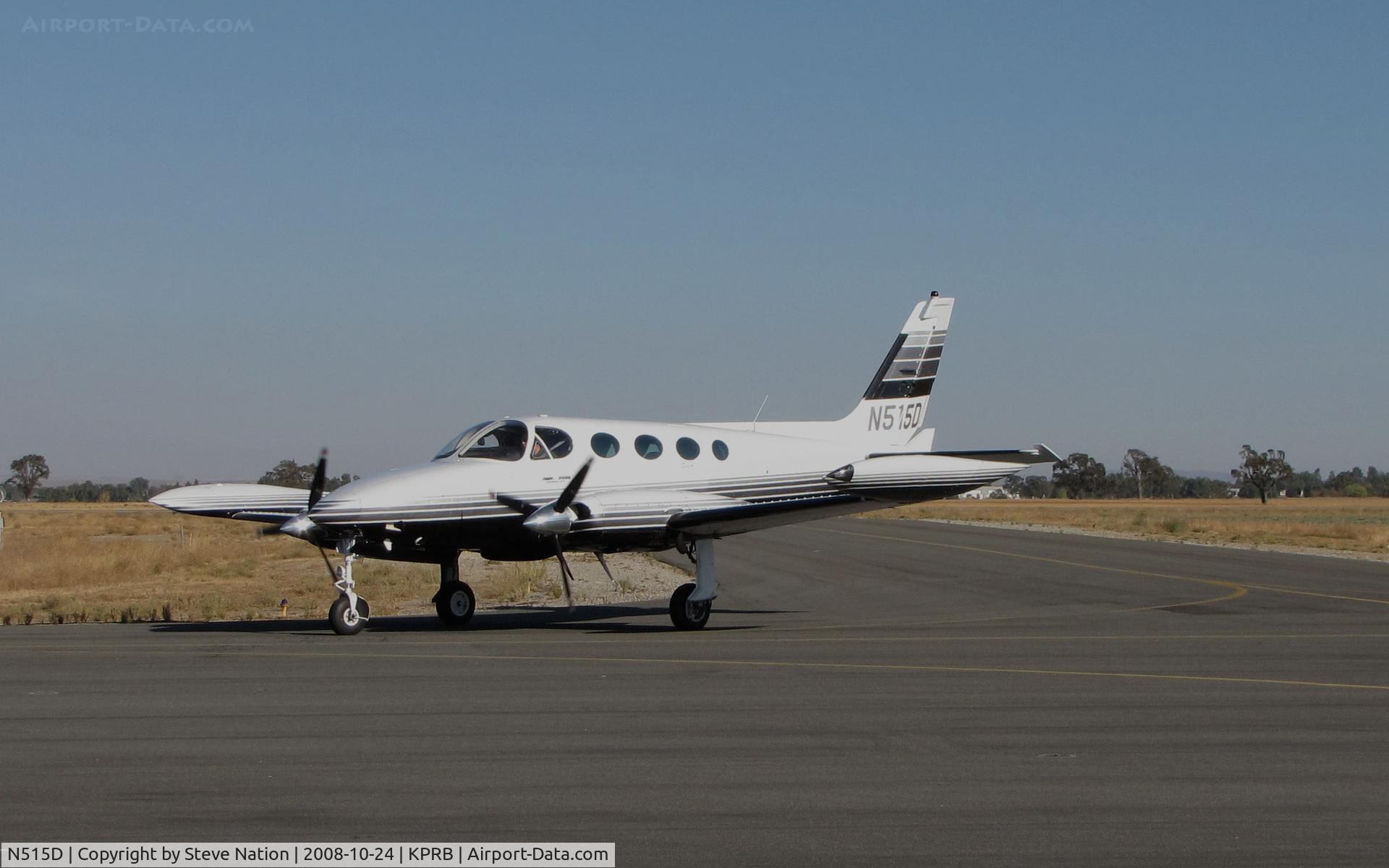 N515D, 1980 Cessna 340A C/N 340A1022, 1980 Cessna 340A with RAM modifications arriving @ Paso Robles Municipal Airport, CA
