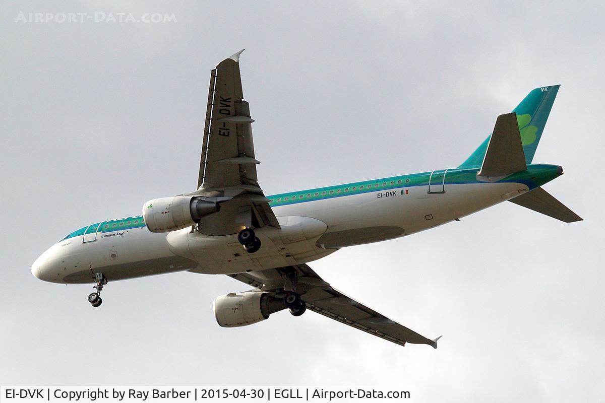 EI-DVK, 2011 Airbus A320-214 C/N 4572, Airbus A320-214 [4572] (Aer Lingus) Home~G 30/04/2015. On approach 27R.