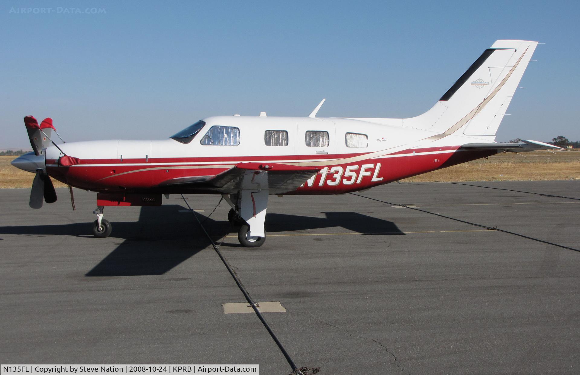 N135FL, 2002 Piper PA-46-500TP C/N 4697135, 2002 Piper PA-46-500TP on visitor's ramp @ Paso Robles Airport, CA