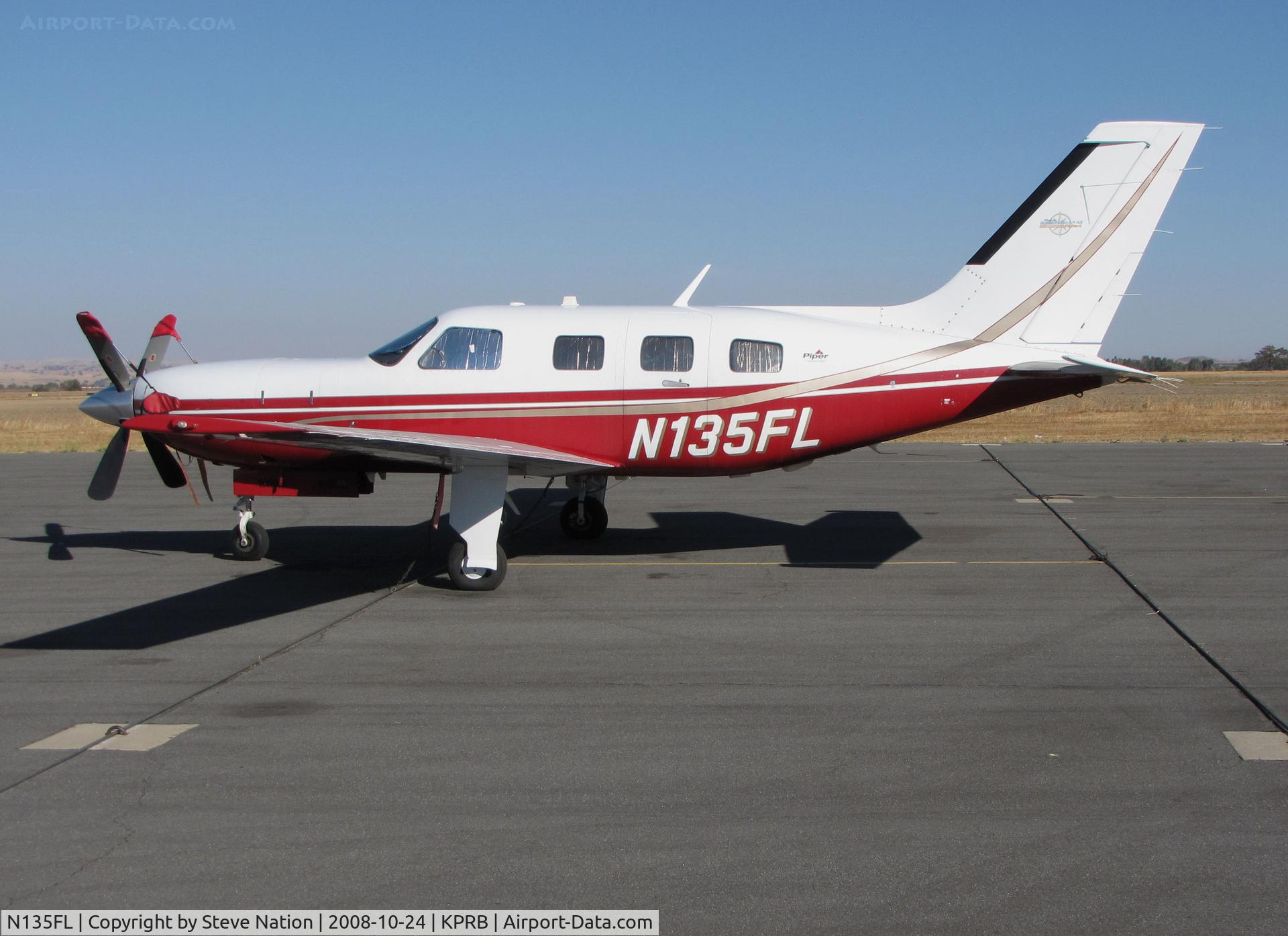 N135FL, 2002 Piper PA-46-500TP C/N 4697135, 2002 Piper PA-46-500TP on visitor's ramp @ Paso Robles Airport, CA