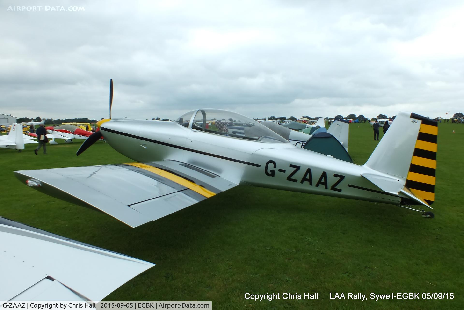 G-ZAAZ, 2003 Vans RV-8 C/N PFA 303-13279, at the LAA Rally 2015, Sywell