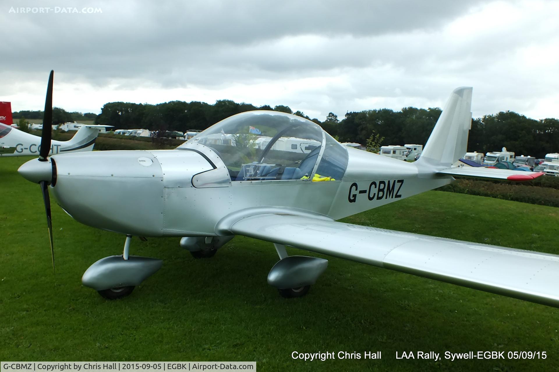G-CBMZ, 2002 Aerotechnik EV-97 Eurostar C/N PFA 315-13890, at the LAA Rally 2015, Sywell