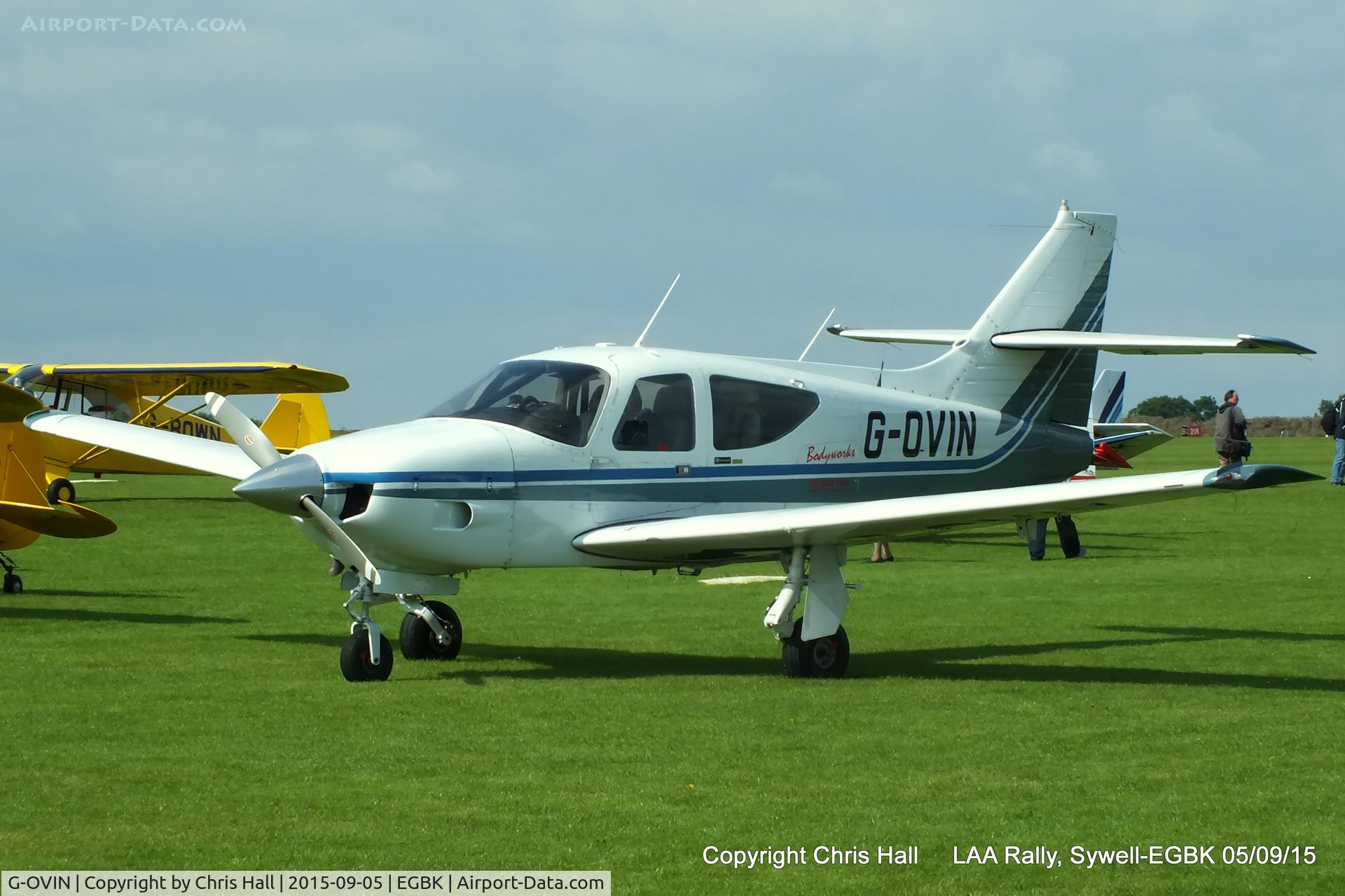 G-OVIN, 1976 Rockwell International 112TC Commander Commander C/N 13090, at the LAA Rally 2015, Sywell