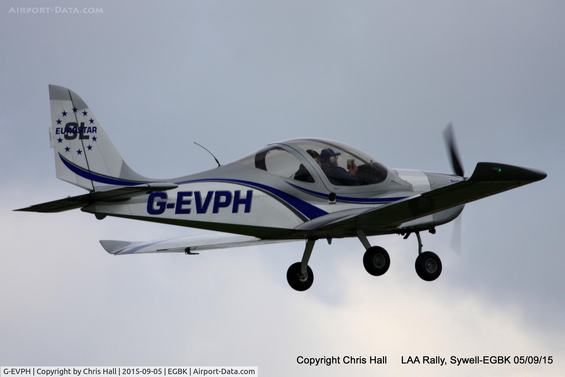 G-EVPH, 2009 Aerotechnik EV-97 Eurostar SL C/N LAA 315B-14951, at the LAA Rally 2015, Sywell