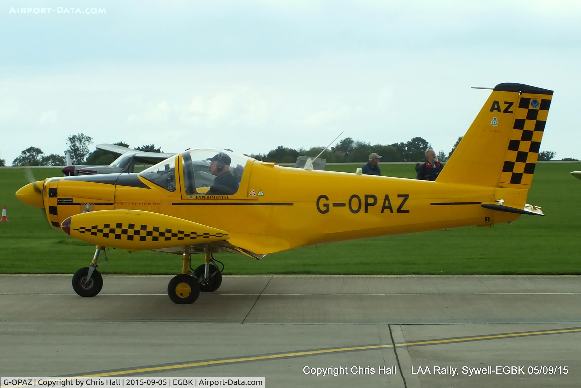 G-OPAZ, 2001 Pazmany PL-2 C/N PFA 069-10673, at the LAA Rally 2015, Sywell