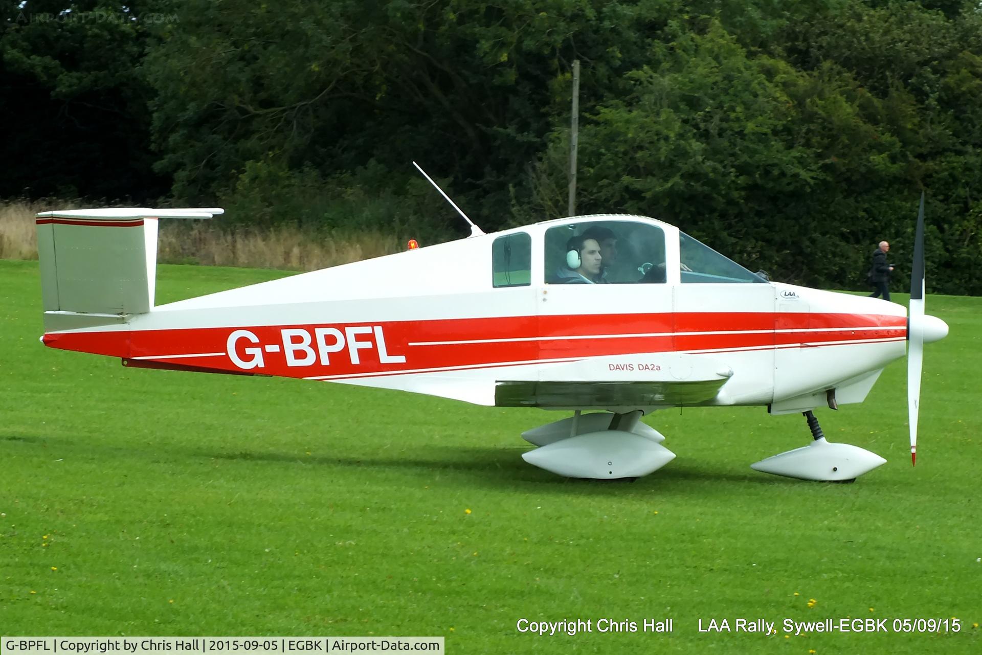 G-BPFL, 1973 Davis DA-2A C/N 051, at the LAA Rally 2015, Sywell