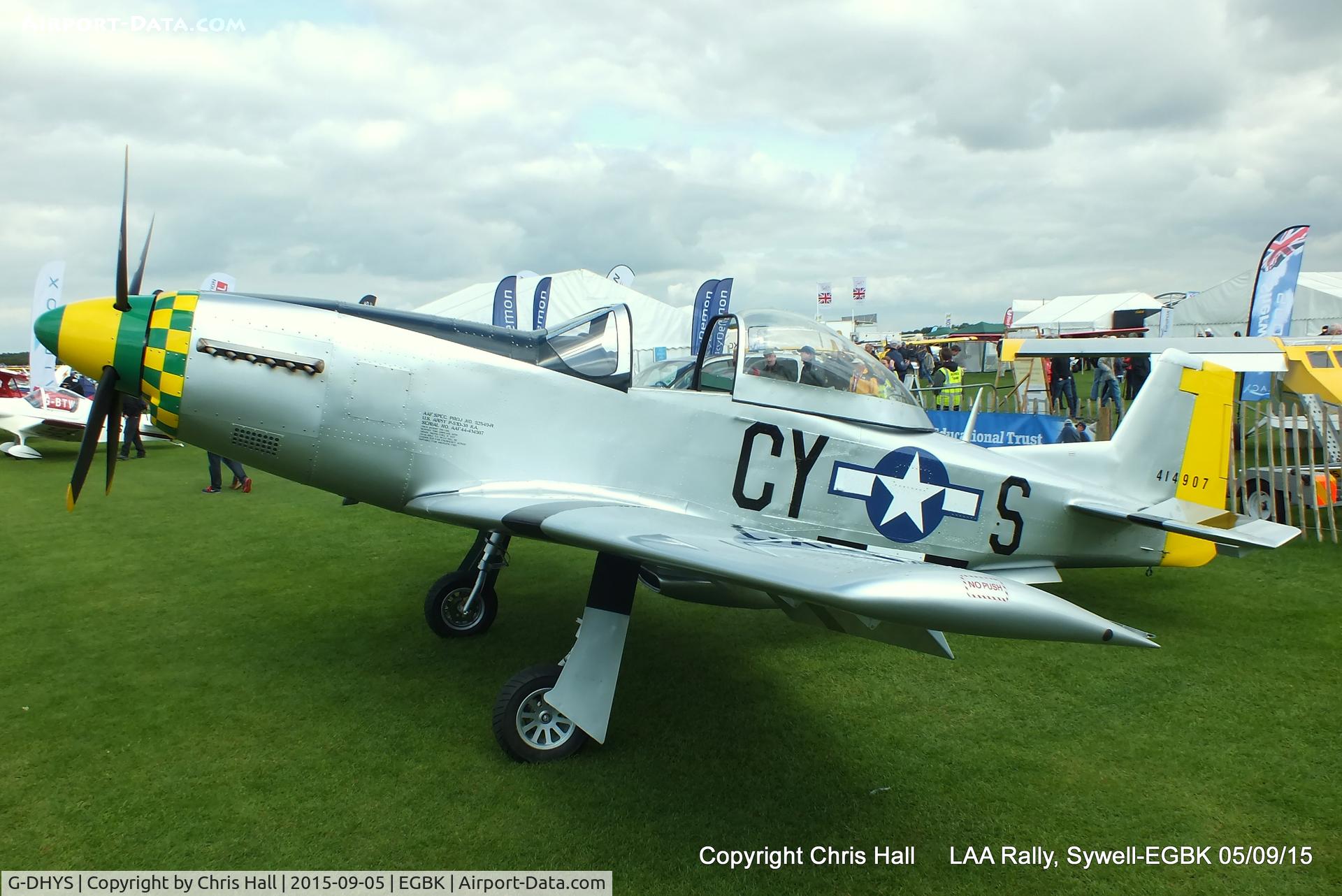G-DHYS, 2014 Titan T-51 Mustang C/N LAA 355-15190, at the LAA Rally 2015, Sywell