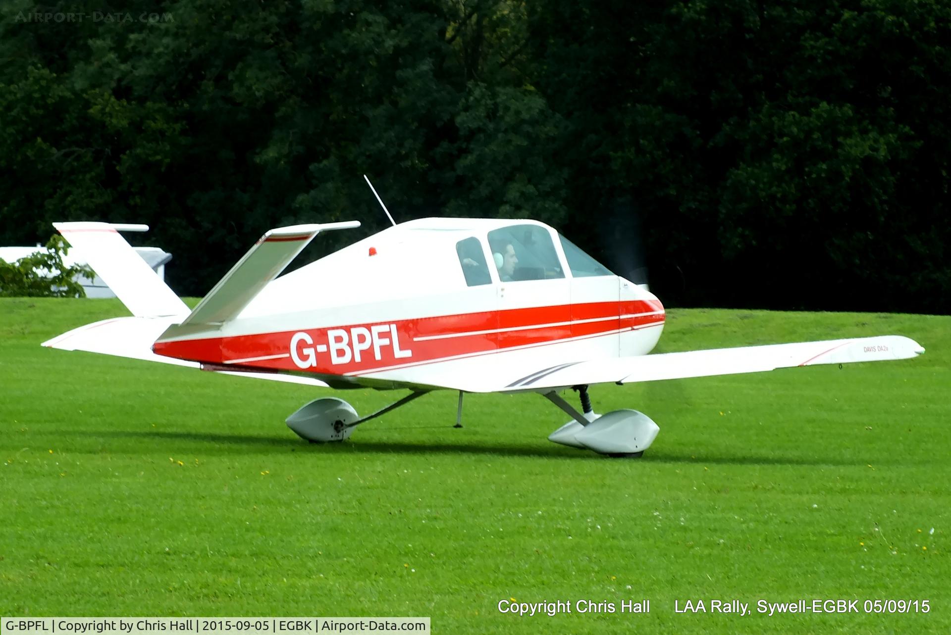 G-BPFL, 1973 Davis DA-2A C/N 051, at the LAA Rally 2015, Sywell
