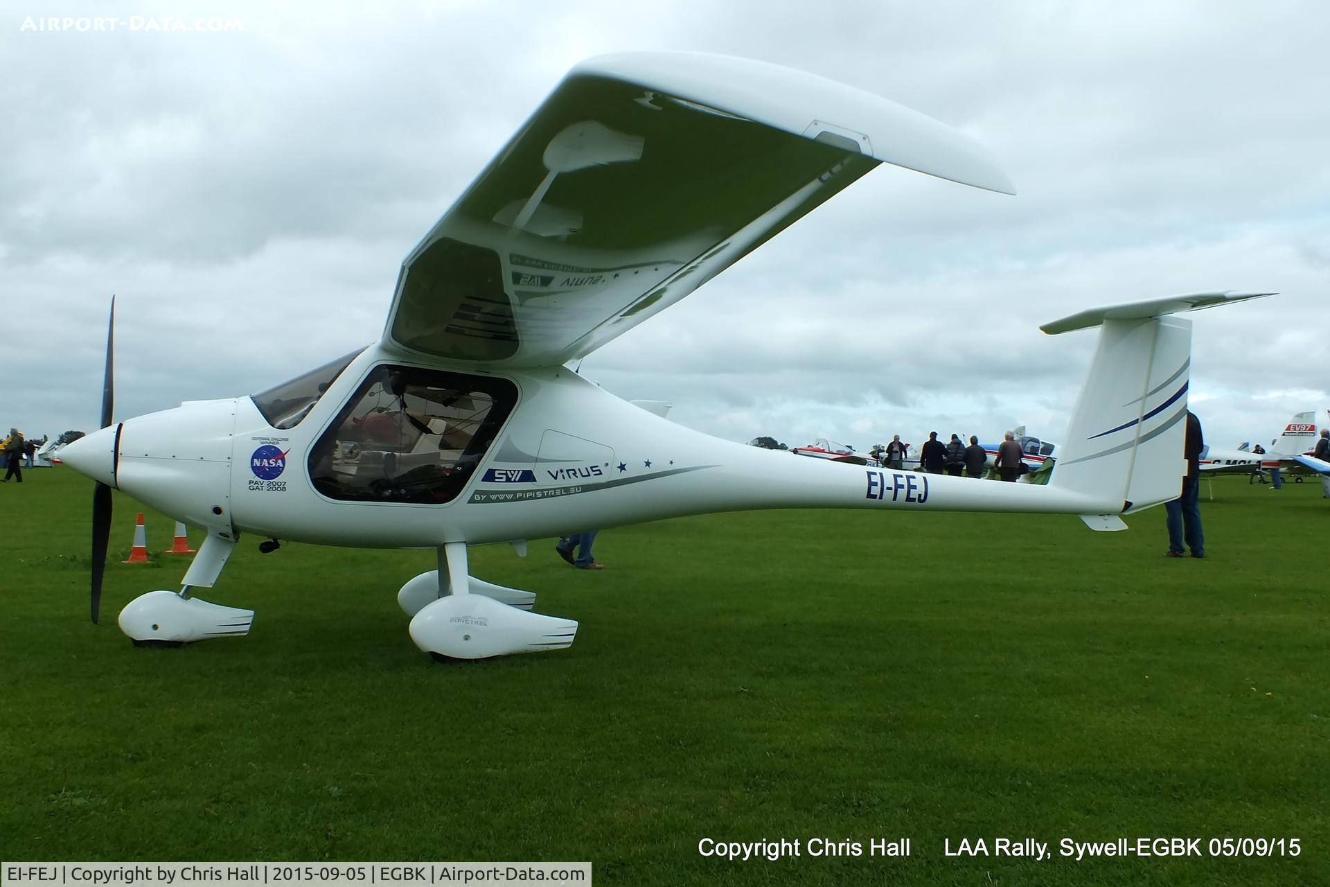EI-FEJ, 2014 Pipistrel Virus 912 C/N 513SW912UL, at the LAA Rally 2015, Sywell