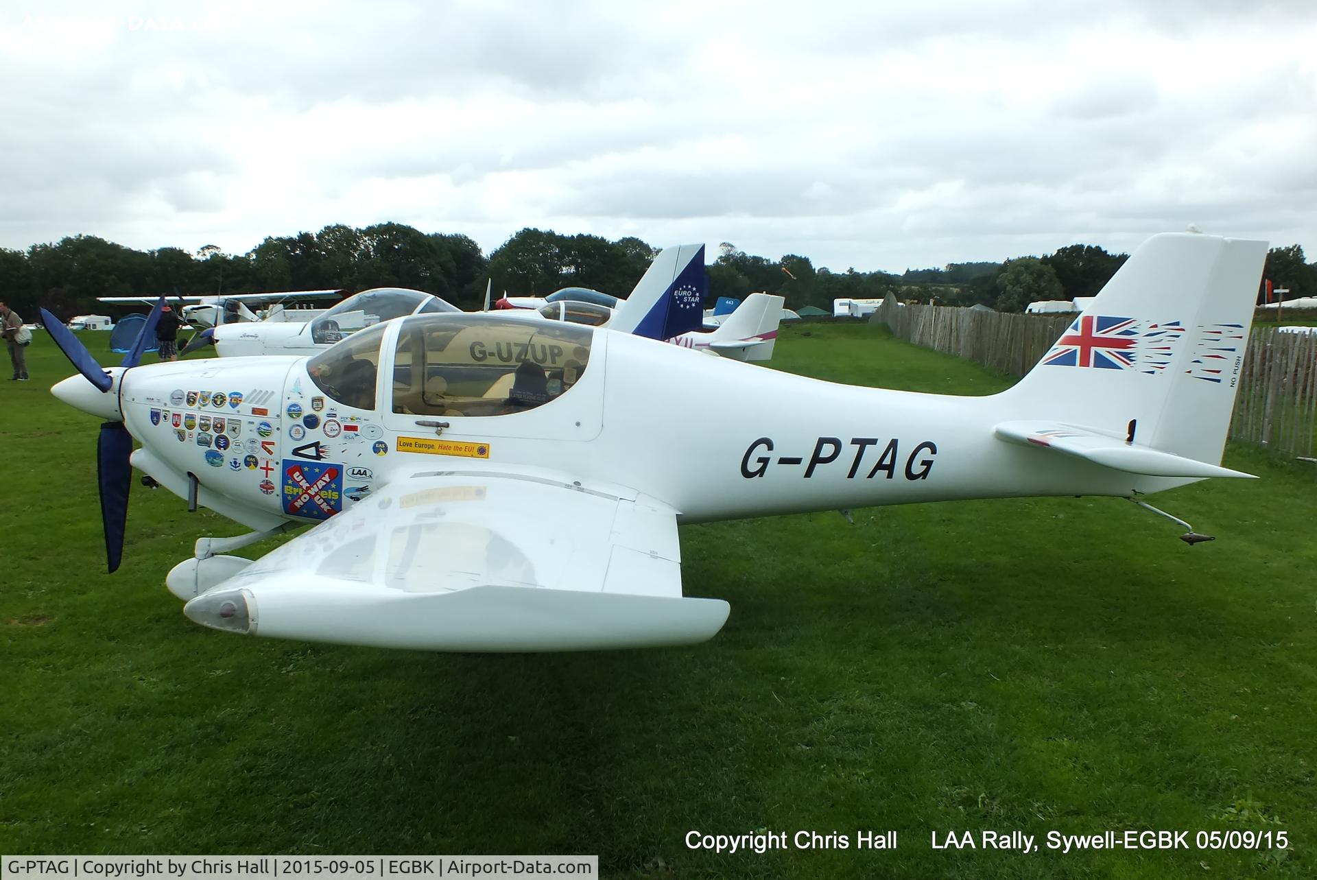G-PTAG, 2000 Europa Tri-Gear C/N PFA 247-13121, at the LAA Rally 2015, Sywell