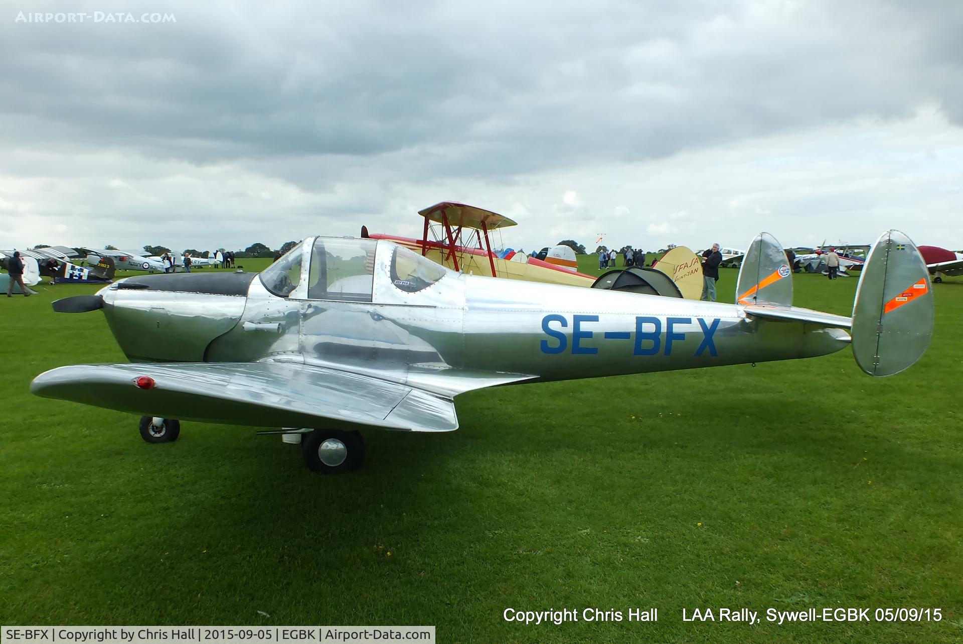 SE-BFX, 1947 Erco 415D Ercoupe C/N 4413, at the LAA Rally 2015, Sywell