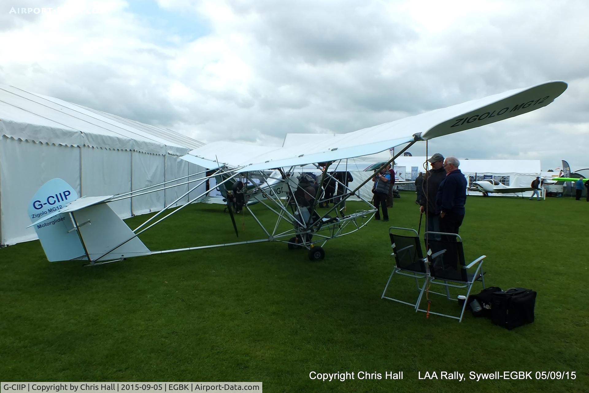G-CIIP, 2014 Aviad Zigolo MG12 C/N 006, at the LAA Rally 2015, Sywell