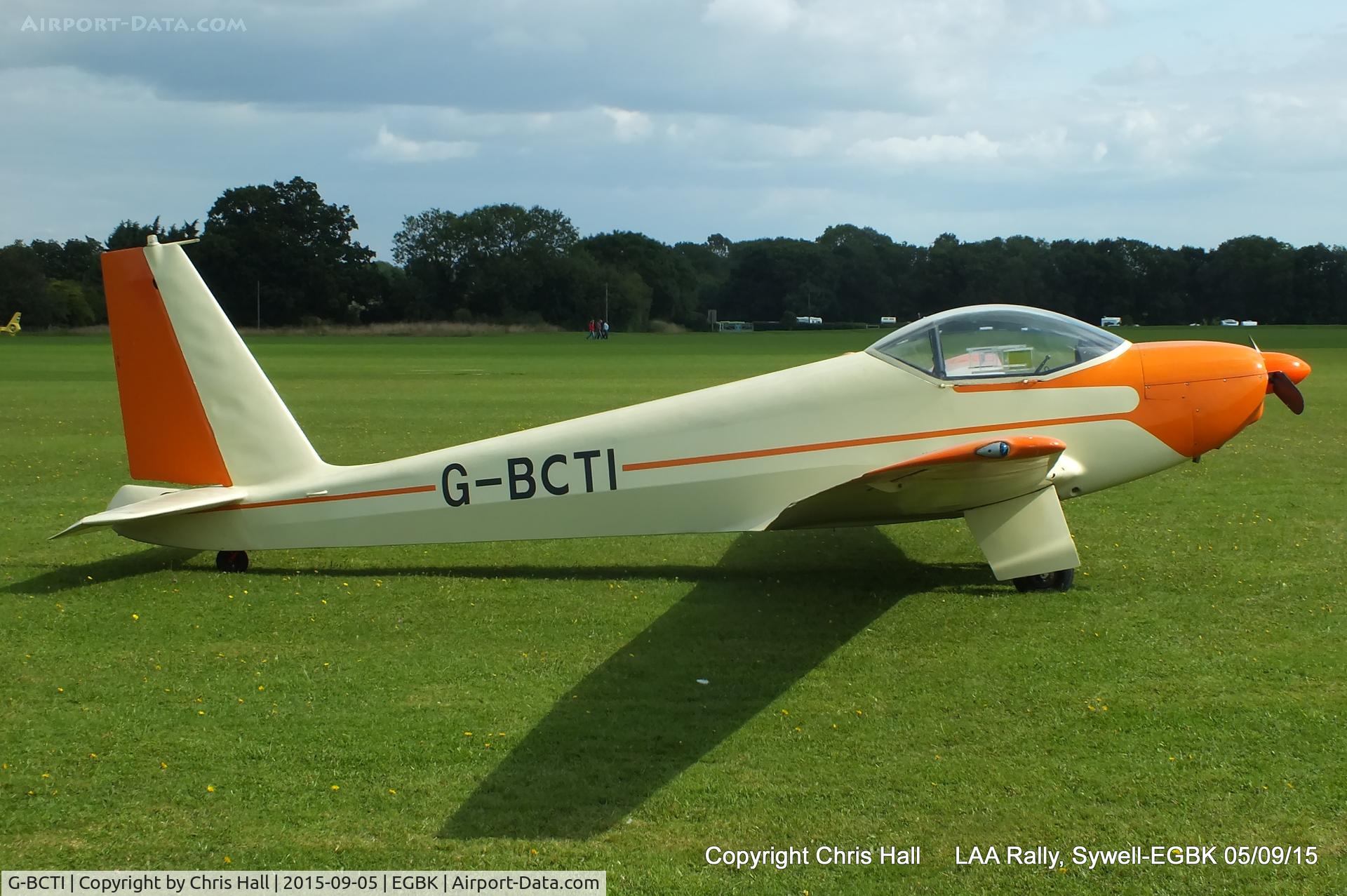 G-BCTI, 1974 Schleicher ASK-16 C/N 16029, at the LAA Rally 2015, Sywell