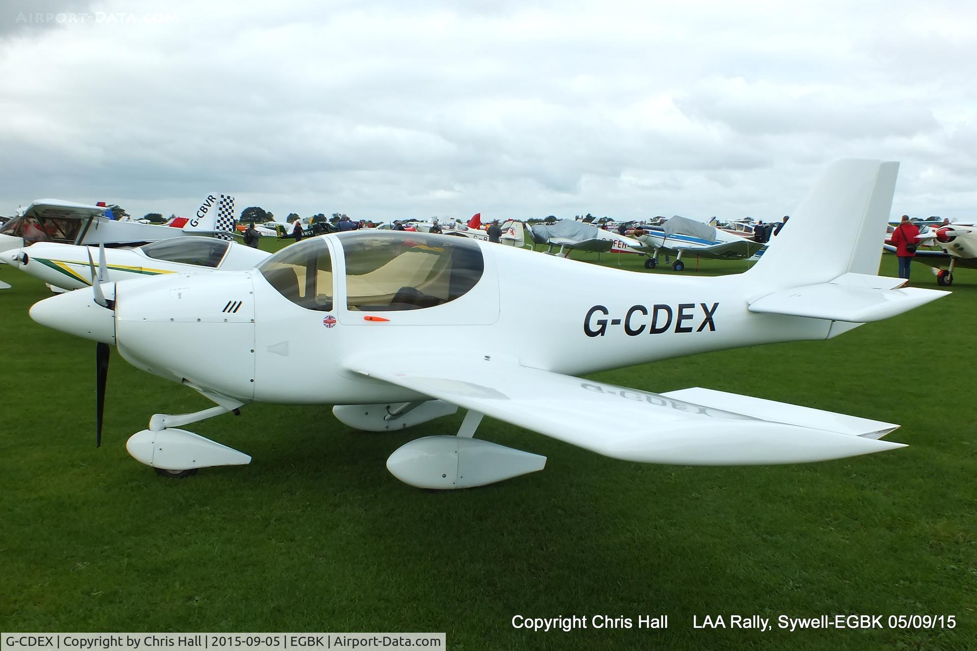 G-CDEX, 2004 Europa Tri Gear C/N PFA 247-12507, at the LAA Rally 2015, Sywell