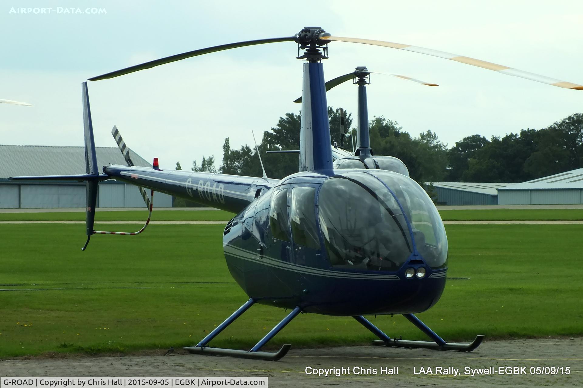 G-ROAD, 2007 Robinson R44 II C/N 11589, at the LAA Rally 2015, Sywell