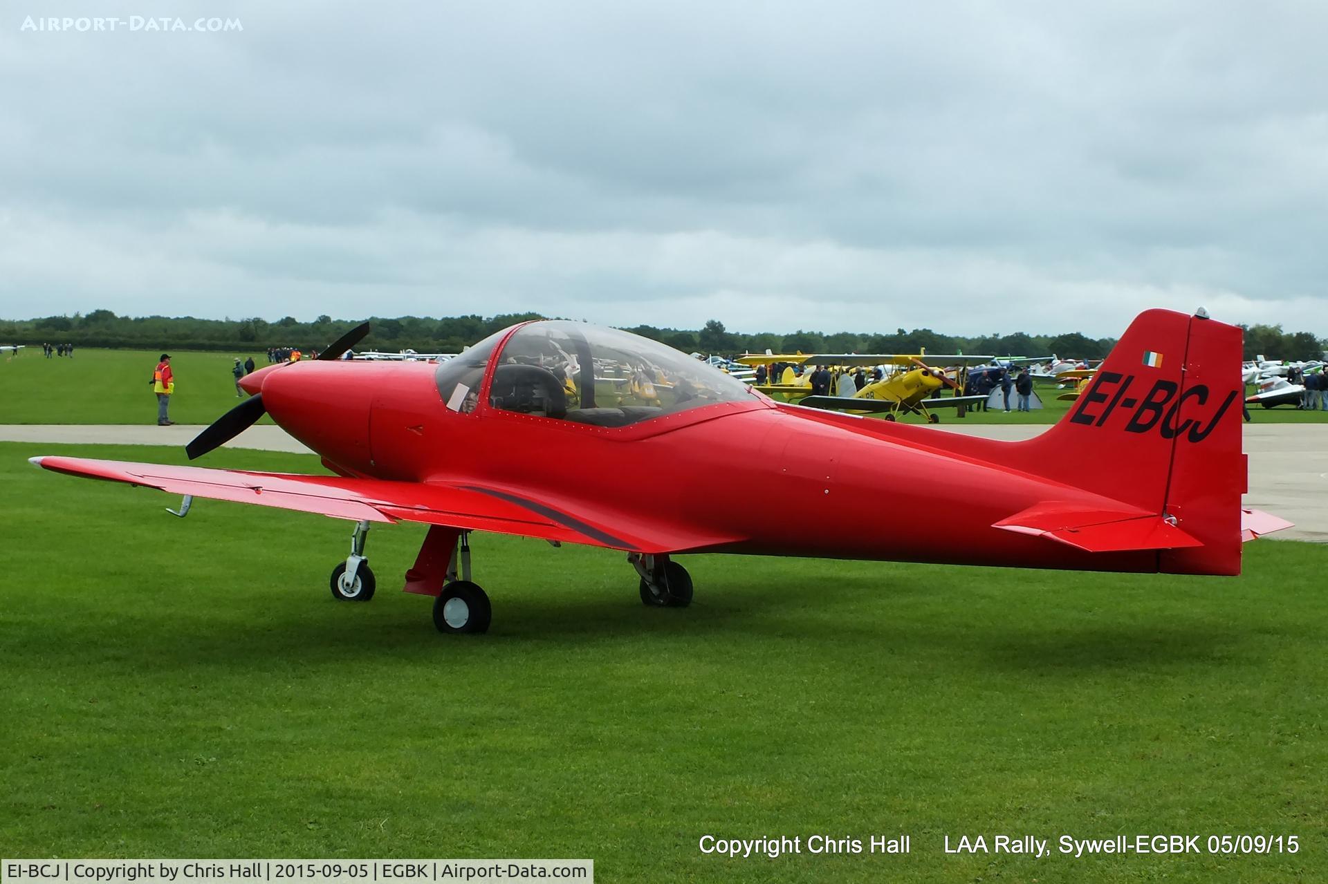 EI-BCJ, 1959 Aeromere F-8L Falco III C/N 204, at the LAA Rally 2015, Sywell