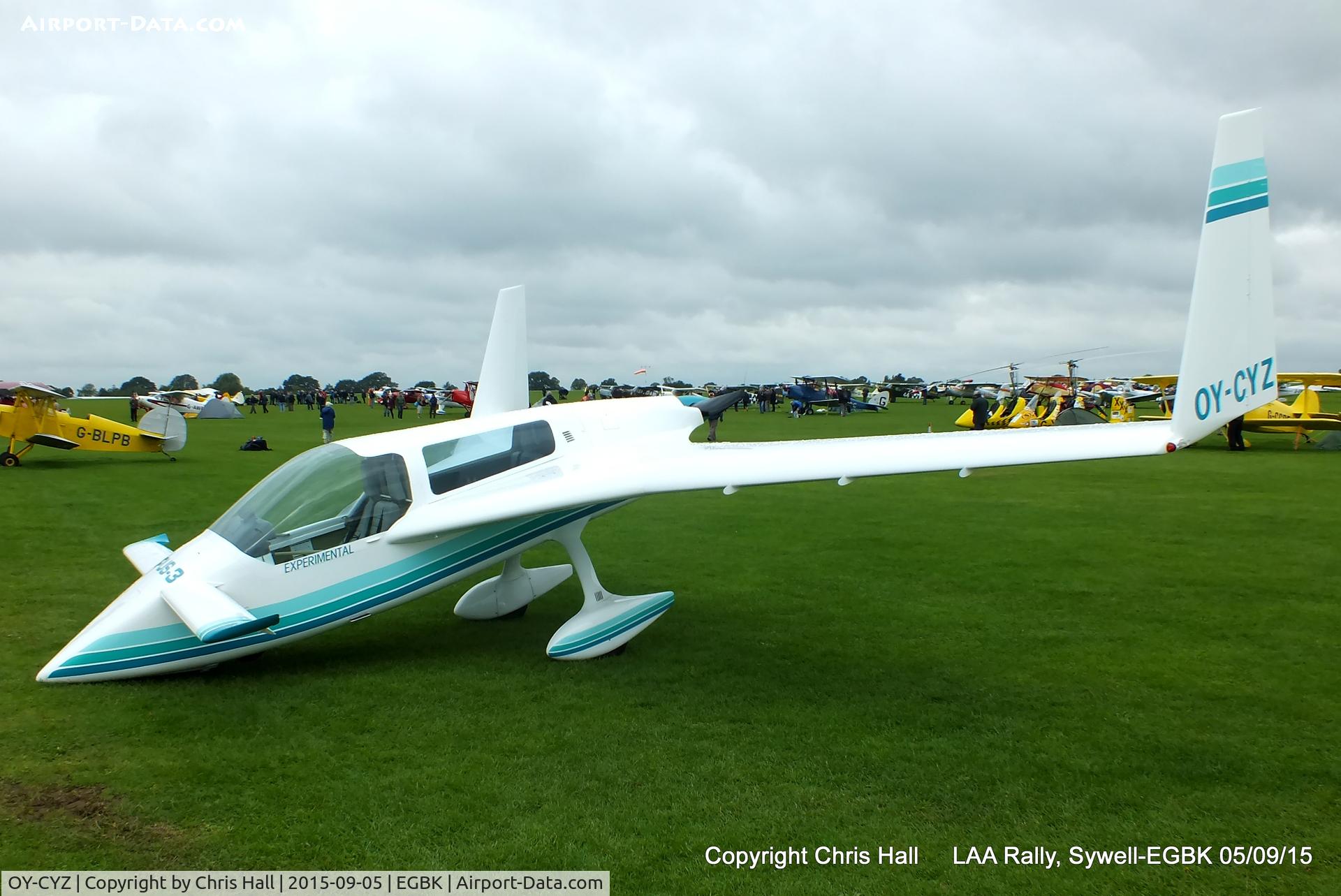 OY-CYZ, 1991 Opus Aircraft 3 C/N 0188-001, at the LAA Rally 2015, Sywell
