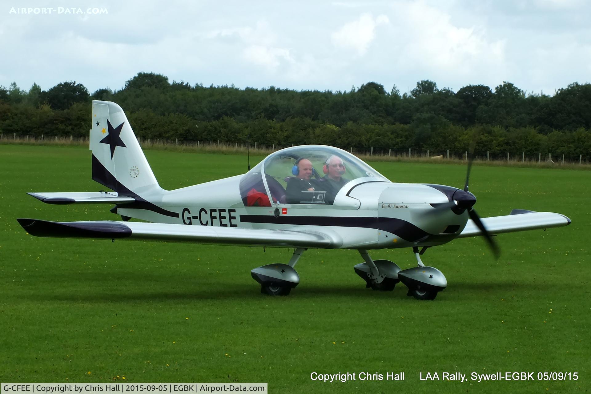 G-CFEE, 2008 Evektor-Aerotechnik EV-97 Eurostar C/N LAA 315-14778, at the LAA Rally 2015, Sywell