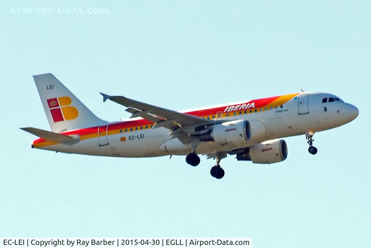 EC-LEI, 2008 Airbus A319-111 C/N 3744, Airbus A319-111 [3744] (Iberia) Home~G 30/04/2015. On approach 27L.