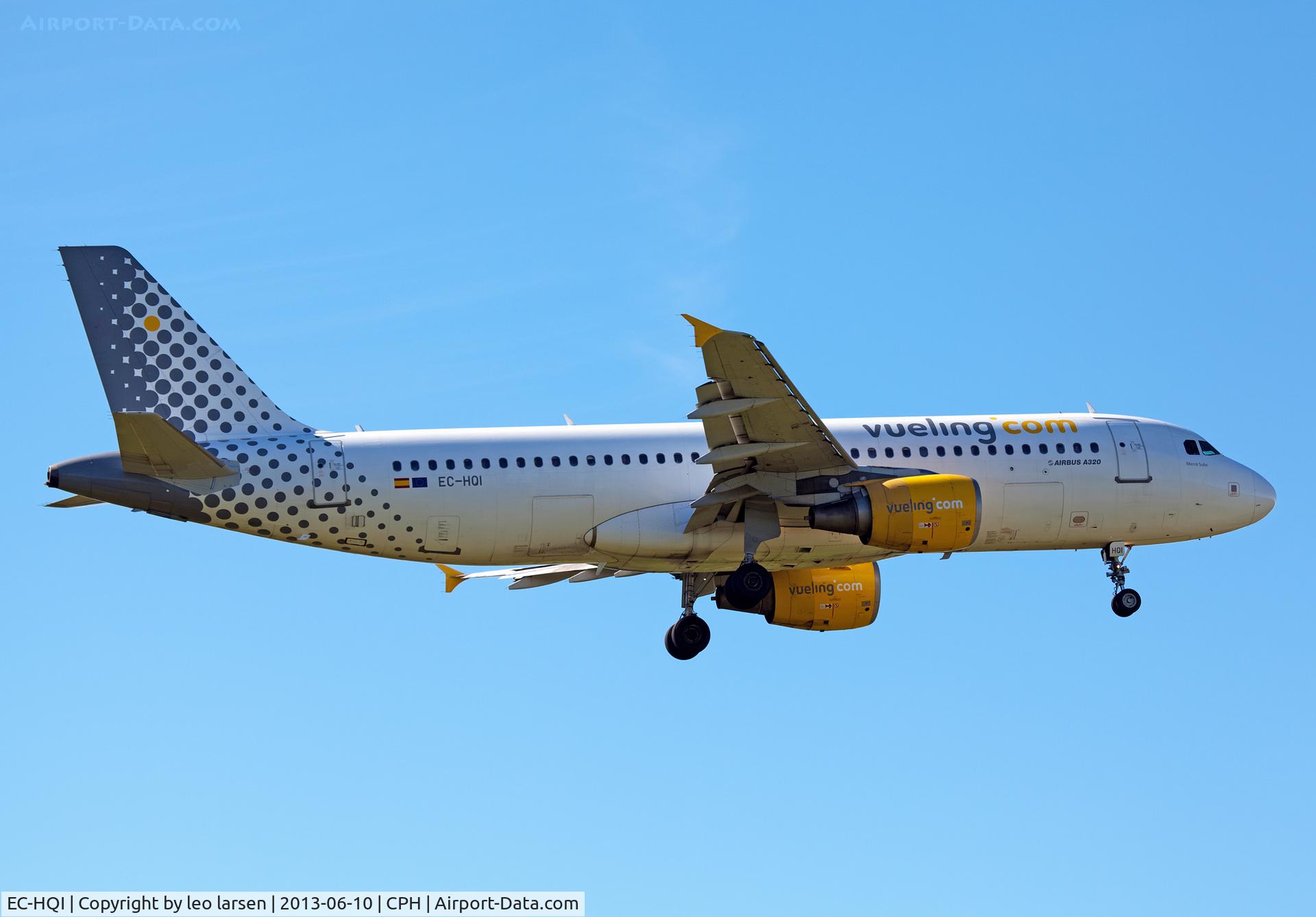 EC-HQI, 2001 Airbus A320-214 C/N 1396, Copenhagen 10.6.13