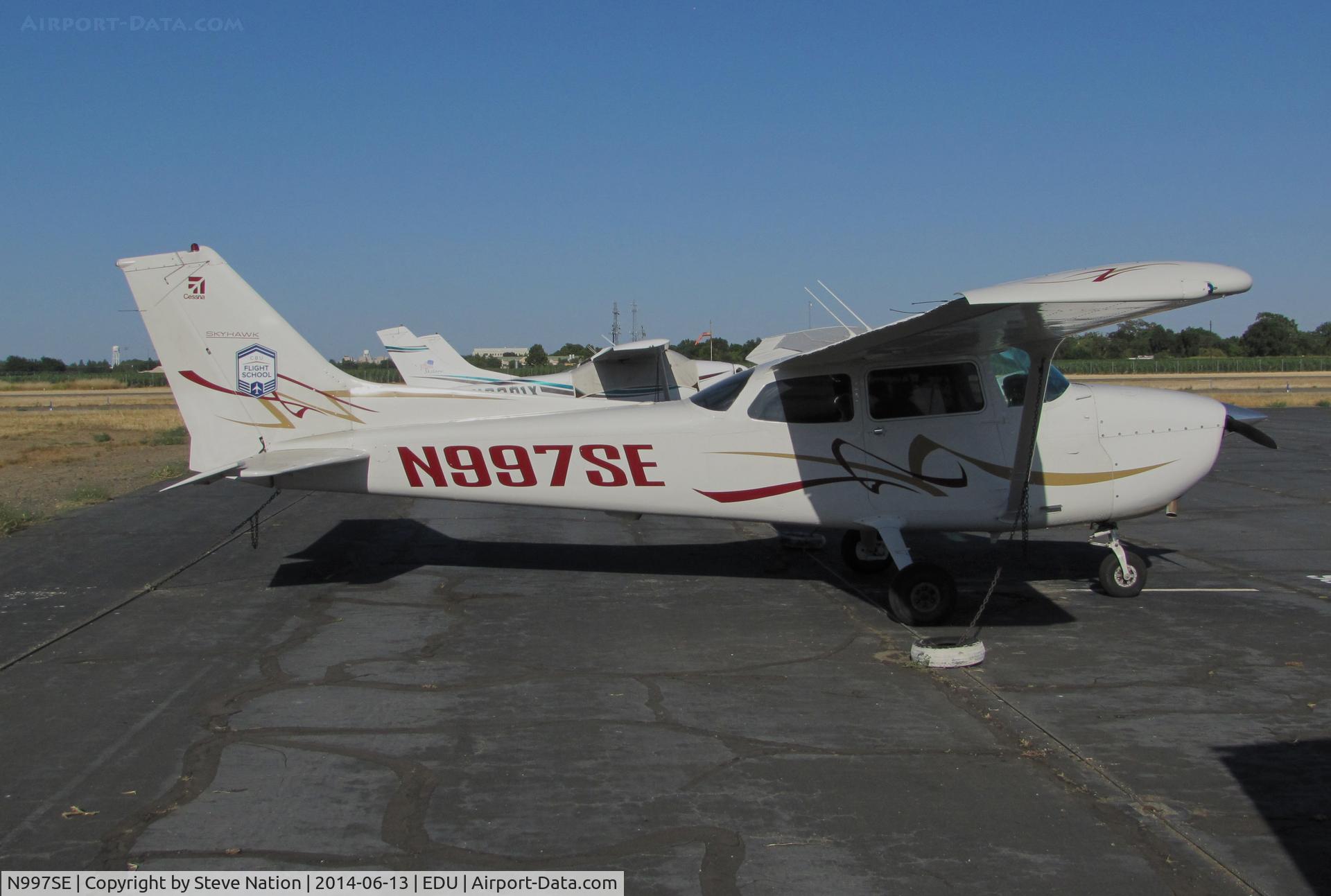 N997SE, 1978 Cessna 172N C/N 17271571, CBU Flight School 1978 Cessna Skyhawk 172N visiting @ University Airport, Davis, CA