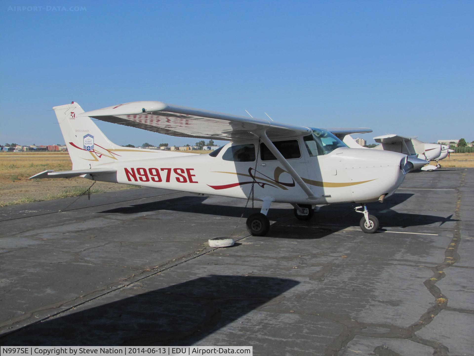 N997SE, 1978 Cessna 172N C/N 17271571, CBU Flight School 1978 Cessna Skyhawk 172N visiting @ University Airport, Davis, CA