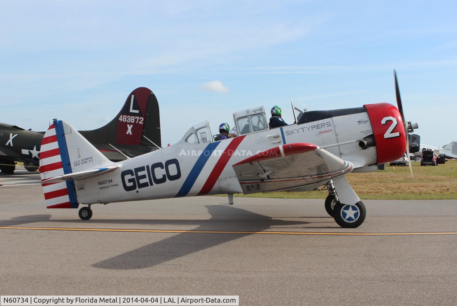 N60734, 1940 North American SNJ-2 Texan C/N 2032, Geico SNJ-2