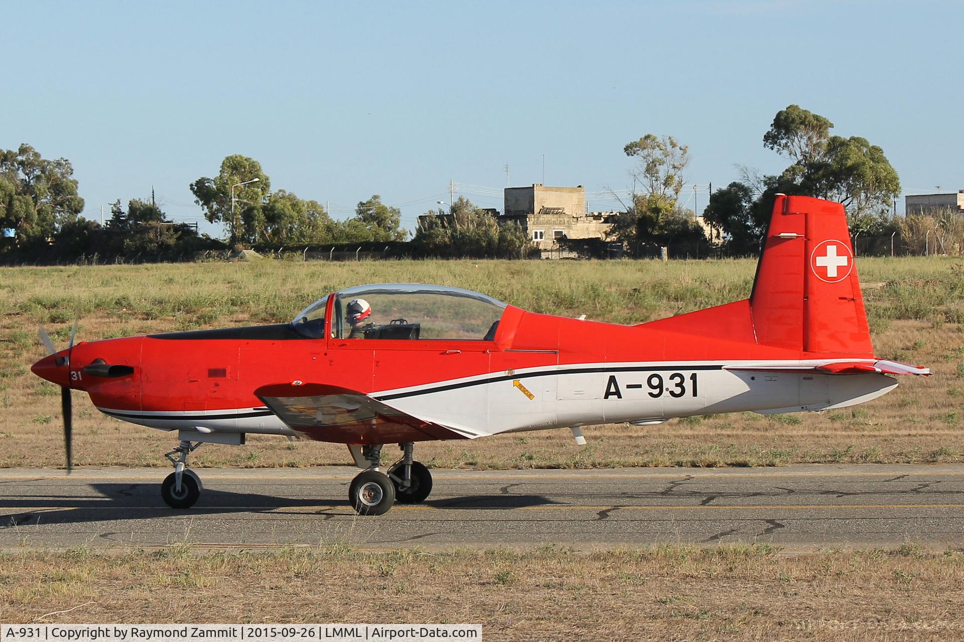 A-931, 1983 Pilatus PC-7 Turbo Trainer C/N 339, Pilatus PC-7 A-931 Swiss Air Force
