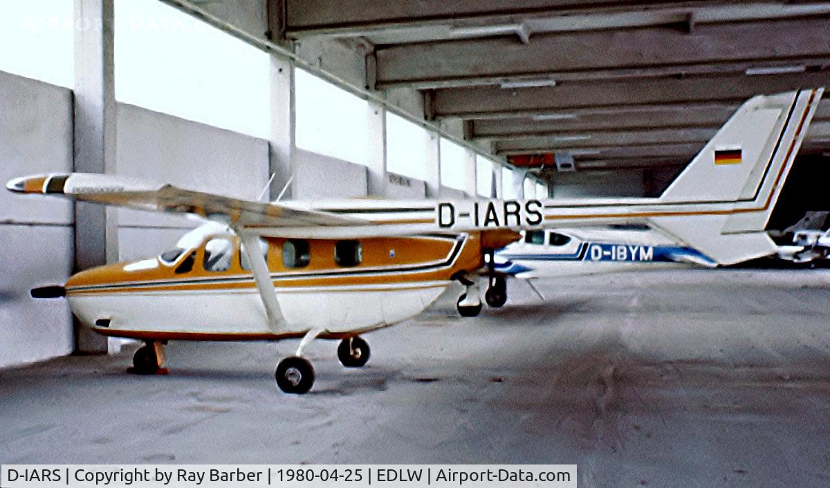 D-IARS, 1973 Reims FT337GP C/N 0002, R/Cessna FT.337GP Super Skymaster [0002] Dortmund~D 25/04/1980. From a slide.