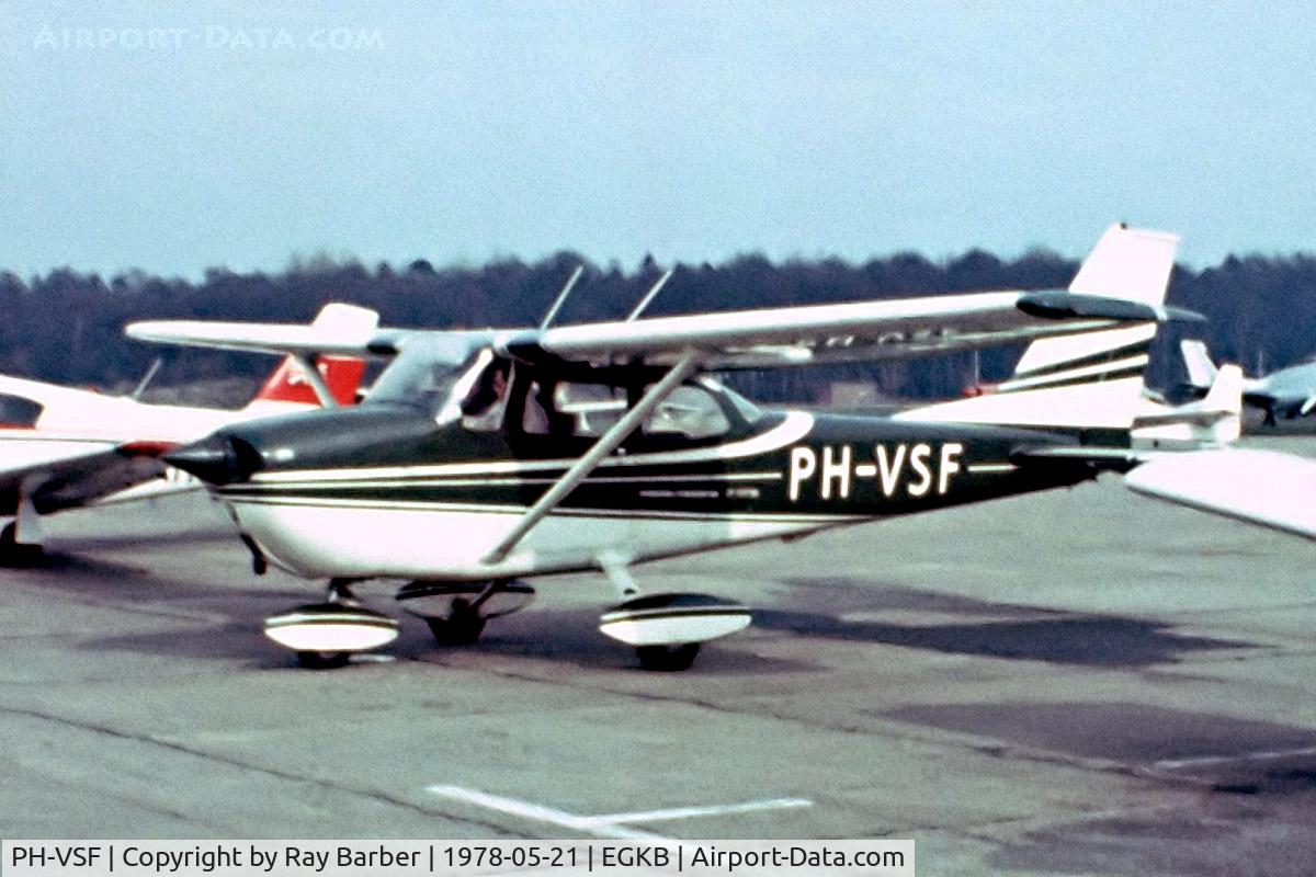 PH-VSF, 1972 Reims F172L Skyhawk C/N 0877, R/Cessna 172L Skyhawk [0877] Biggin Hill~G 21/05/1978. From a slide.