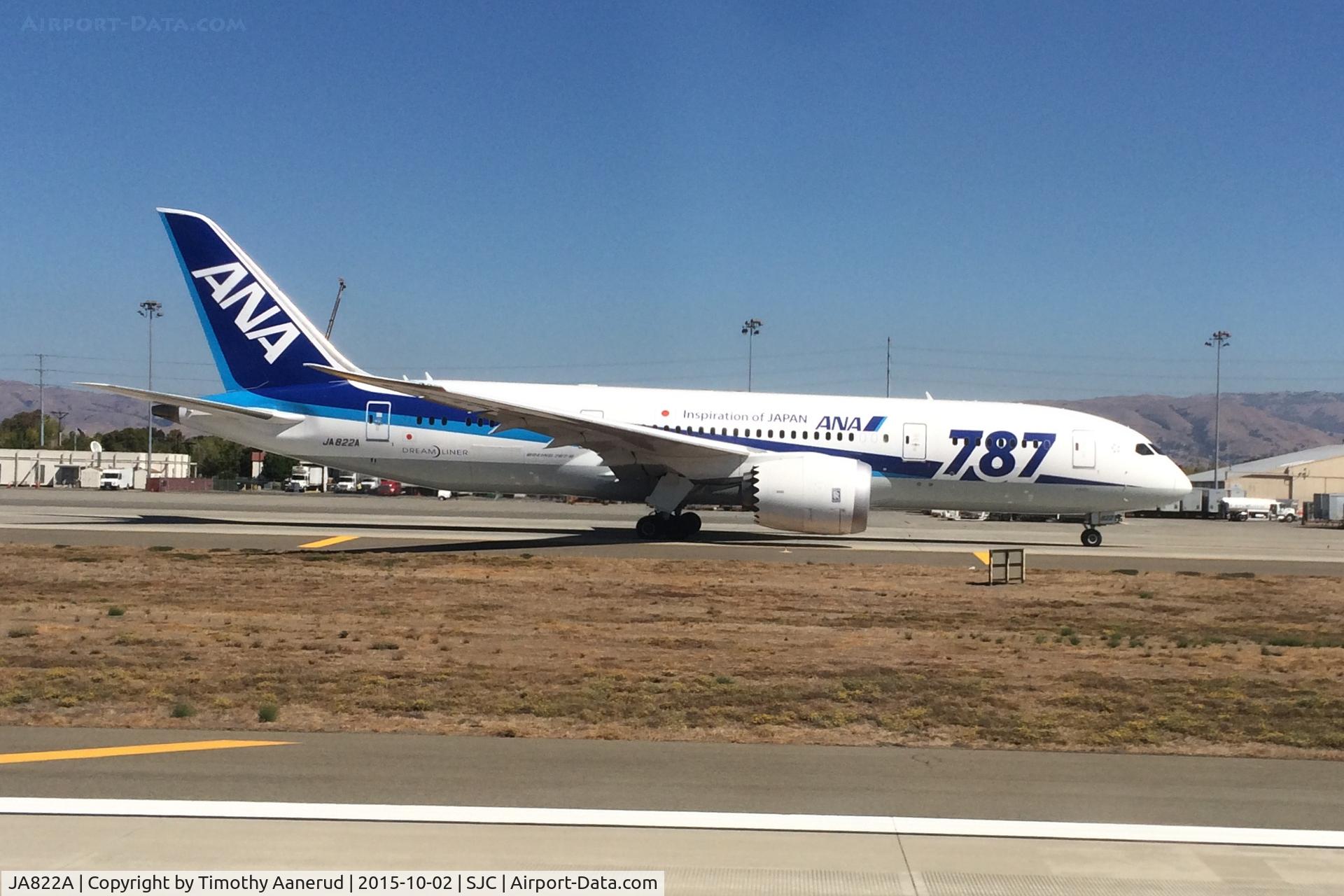 JA822A, 2013 Boeing 787-8 Dreamliner C/N 34512, Taxing to the active runway