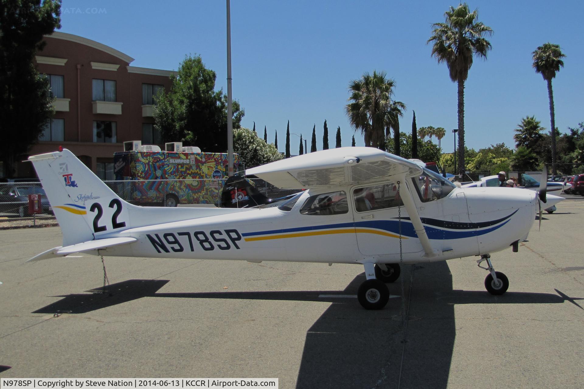N978SP, 1999 Cessna 172S C/N 172S8181, Louisiana Tech University 1999 Cessna Skyhawk 172S participated in the 2014 Air Race Classic as #22. Photo at Buchanan Field, Concord, CA the start point for the cross country race. Pilots for the 