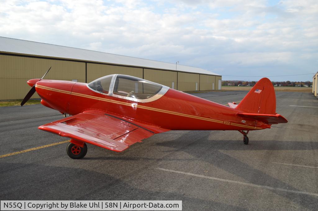N55Q, 1946 Globe GC-1B Swift C/N 1024, N55Q at 58N