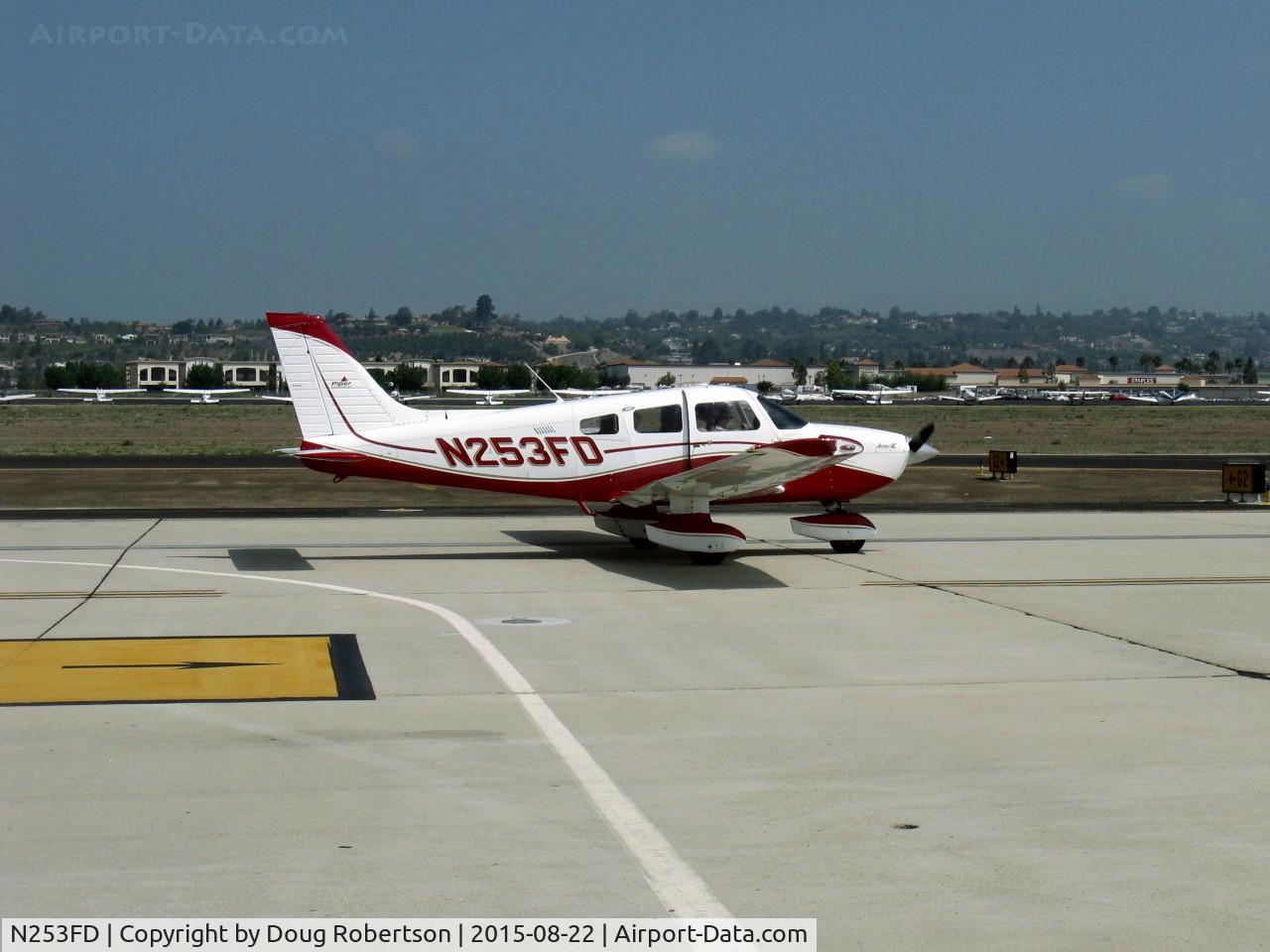 N253FD, Piper PA-28-181 Archer III C/N 2843321, Piper PA-28-181 ARCHER II, Lycoming O-360-A4M 180 Hp, a very long taxi to here after landing Rwy 26