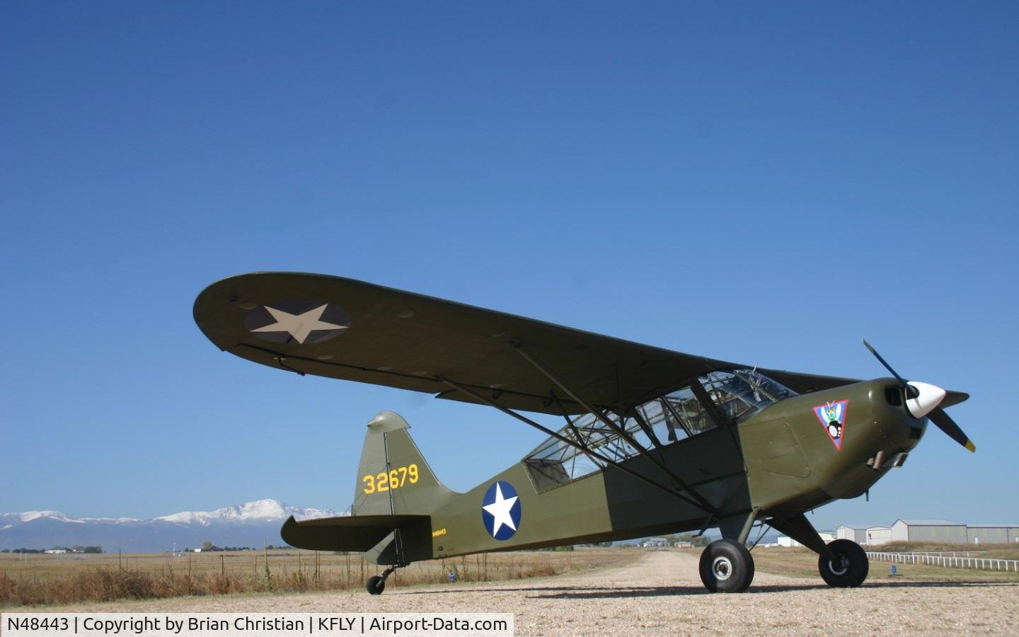 N48443, 1943 Interstate S-1B1 Cadet C/N 122, N48443 Post restoration photo
