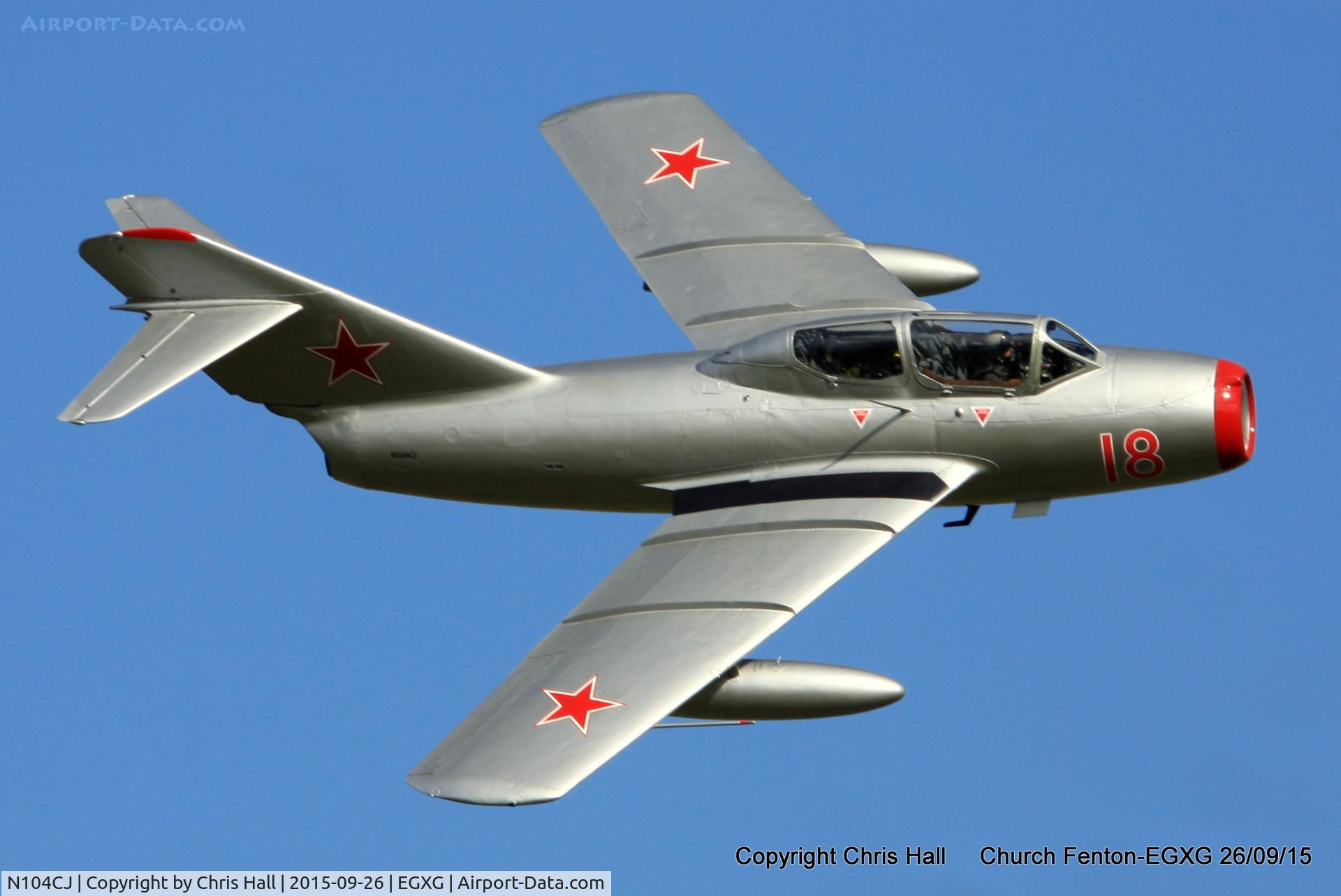 N104CJ, 1952 PZL-Mielec SBLim-2 (MiG-15UTI) C/N 1A01004, at the Yorkshire Airshow