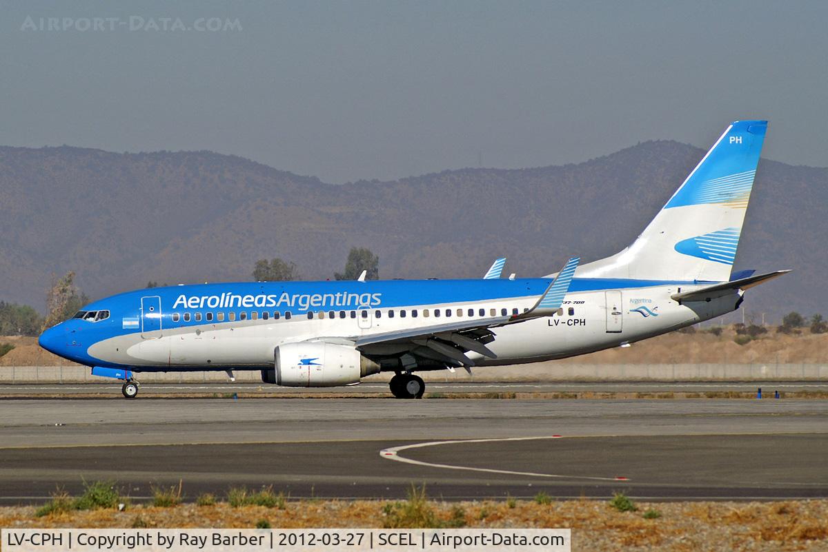 LV-CPH, 2001 Boeing 737-7Q8 C/N 28238, Boeing 737-7Q8 [28238] (Aerolineas Argentinas) Santiago-Arturo Merino Benitez International~LV 27/03/2012