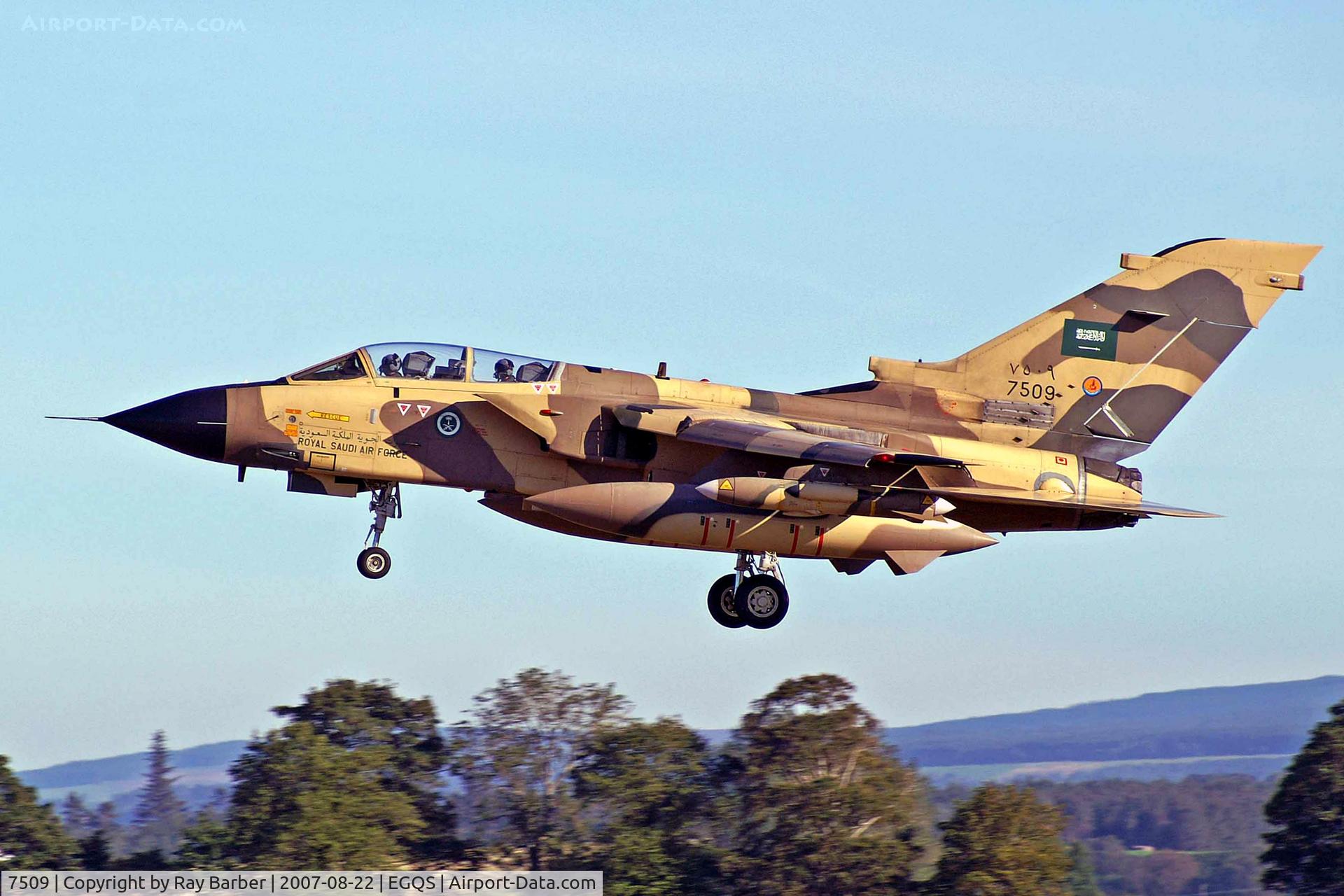 7509, Panavia Tornado IDS C/N 951/CS046/3492, BAe/Panavia Tornado IDS [CS046] (Royal Saudi Air Force) RAF Lossiemouth~G 22/08/2007