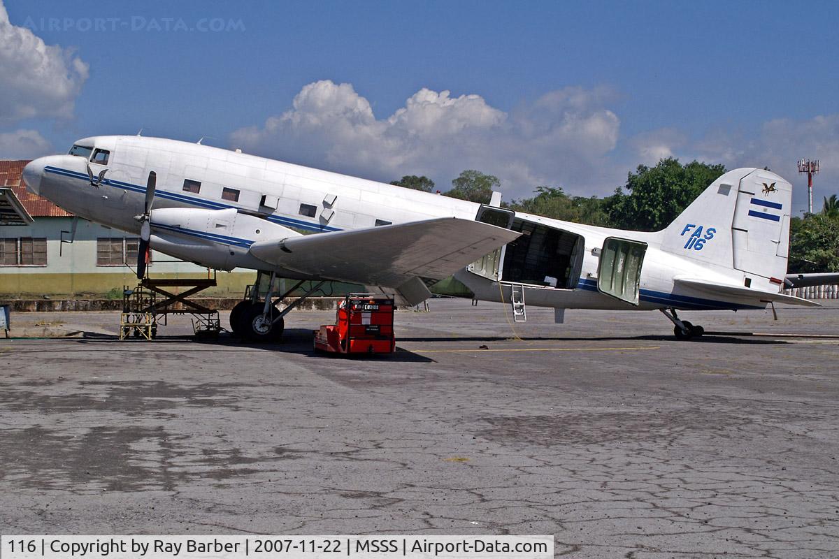 116, 1944 Basler BT-67 (C-47B) C/N 16534/33282, Douglas DC-3C-47B-35-DK Basler BT-67 [16534/33282] (El Salvador Air Force) San Salvador-Ilopango International~YS 22/11/2007