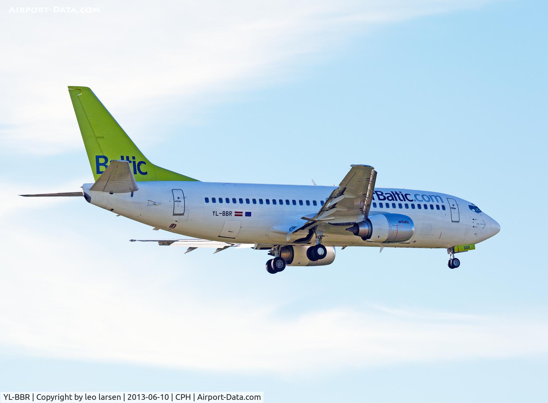 YL-BBR, 1998 Boeing 737-31S C/N 29266, Copenhagen 10.6.13