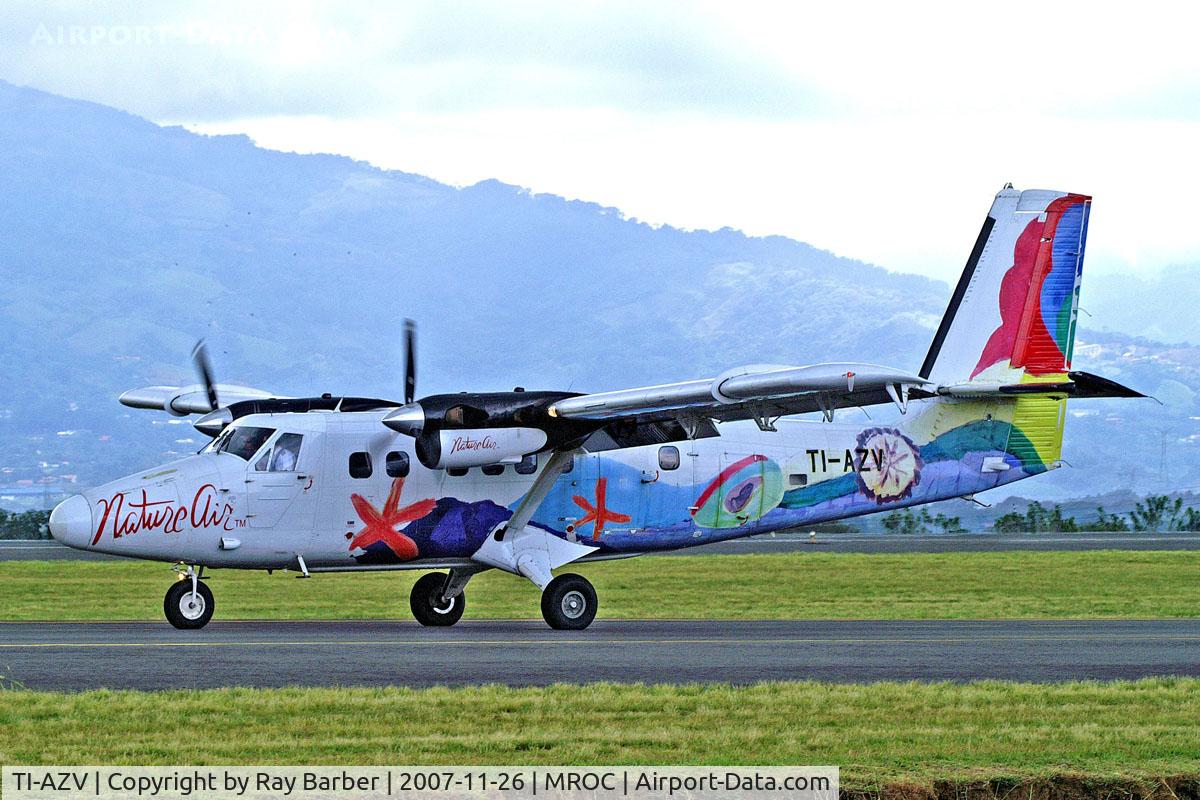TI-AZV, 1977 De Havilland Canada DHC-6-320 Twin Otter C/N 527, De Havilland Canada DHC-6-300 Twin Otter [527] (Nature Air) San Jose-Juan Santamaria International~TI 26/11/2007