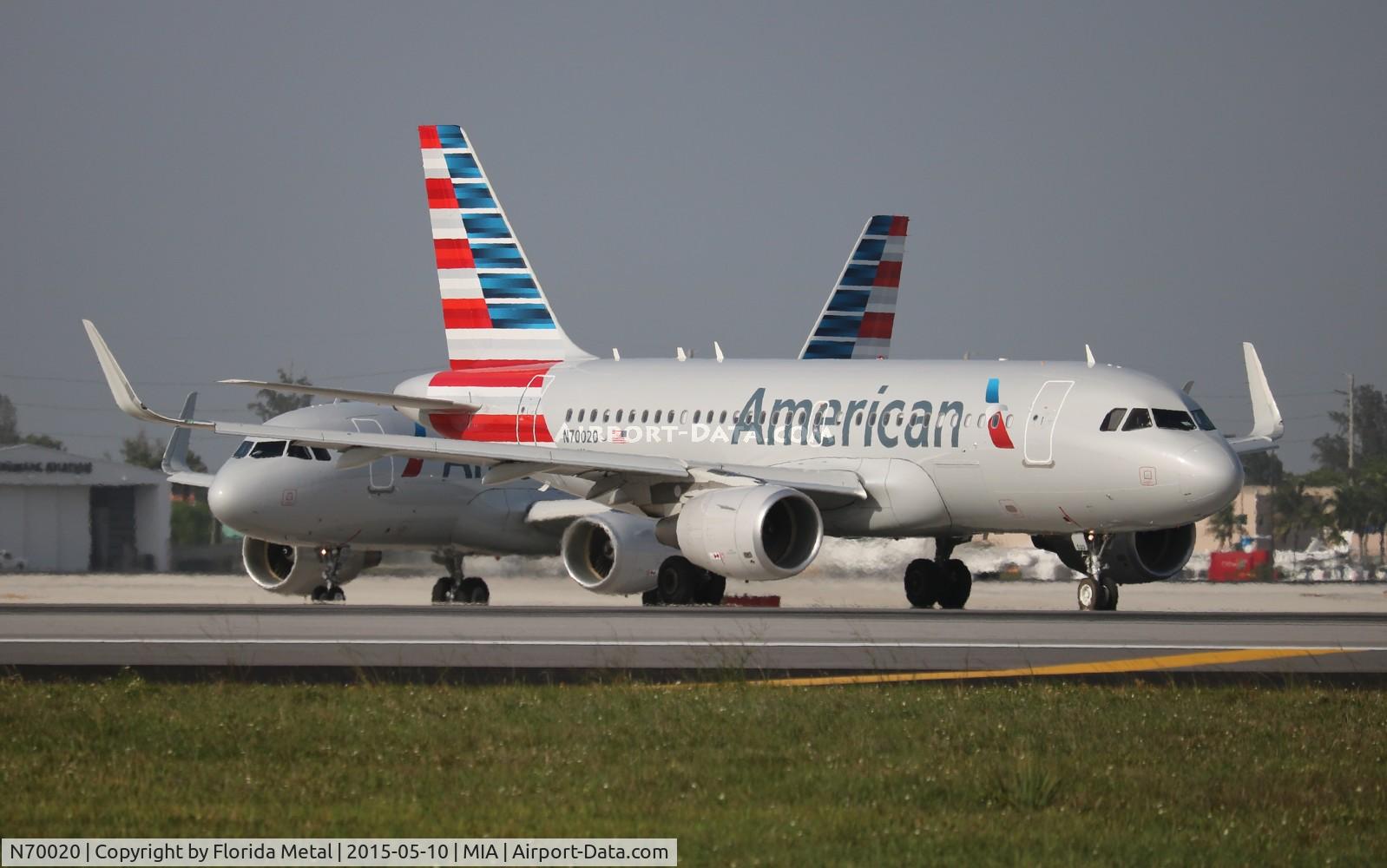 N70020, 2014 Airbus A319-115 C/N 6263, American