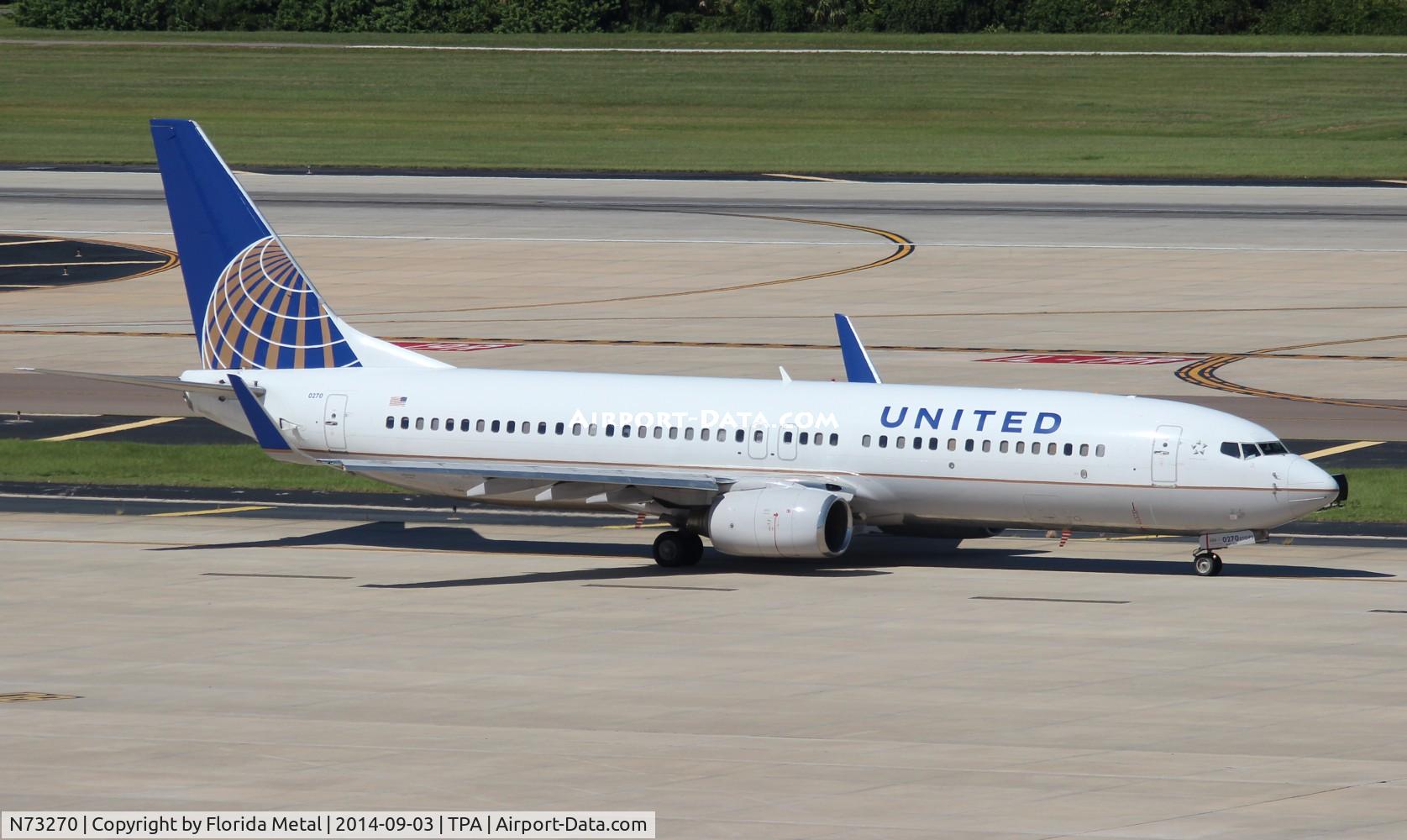 N73270, 2001 Boeing 737-824 C/N 31632, United