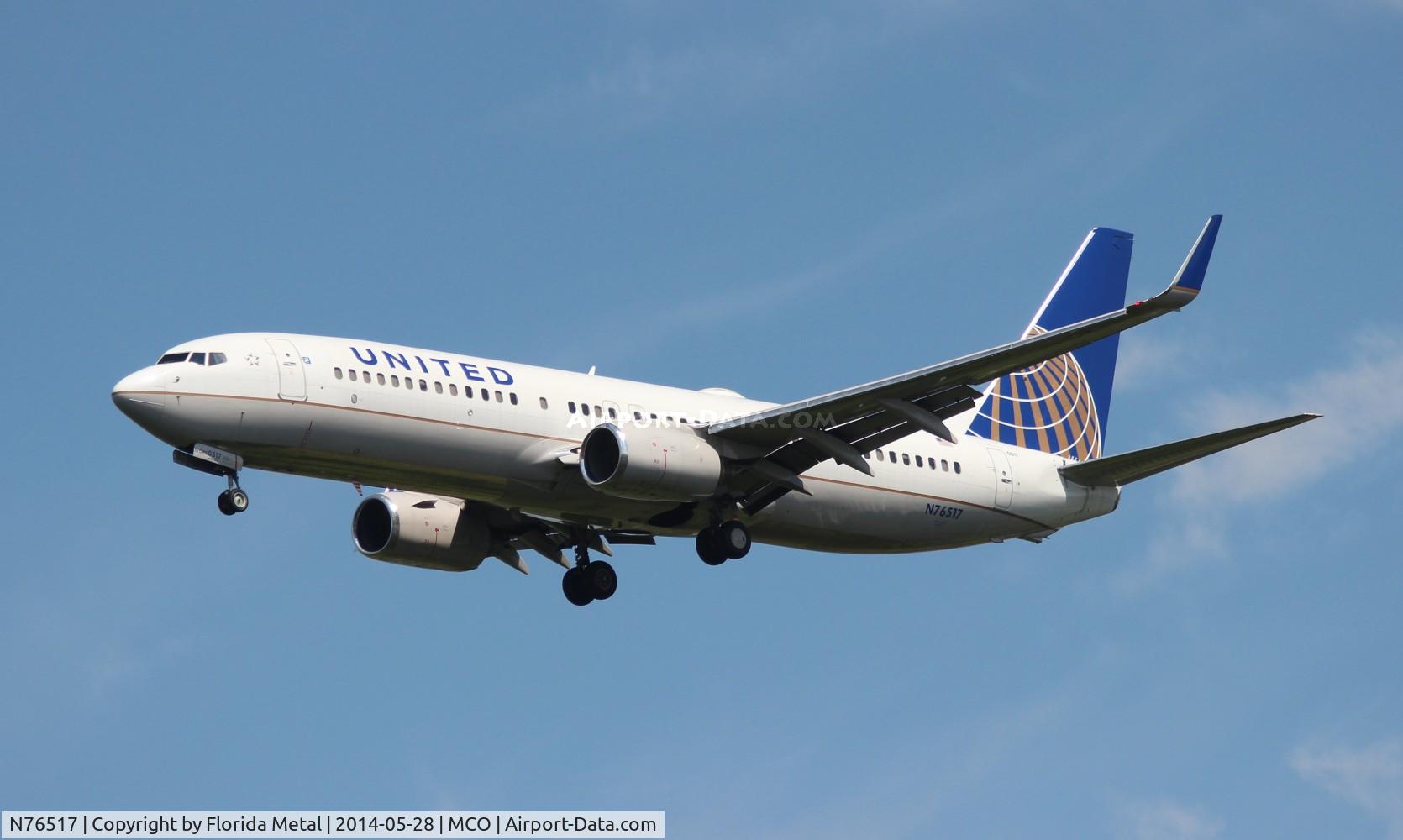 N76517, 2008 Boeing 737-824 C/N 31628, United